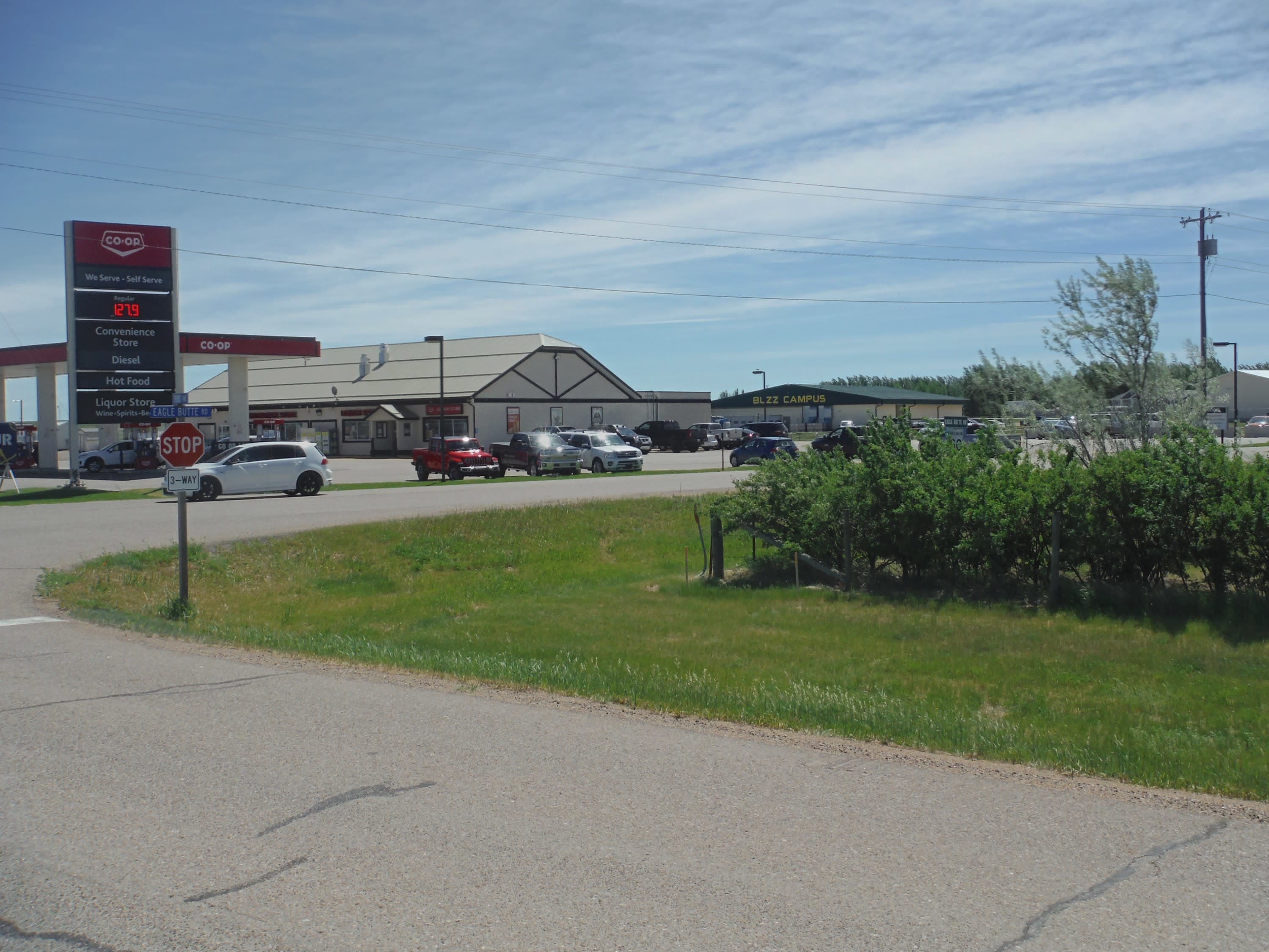 Behind the Co-Op in Dunmore, Safety Buzz Campus