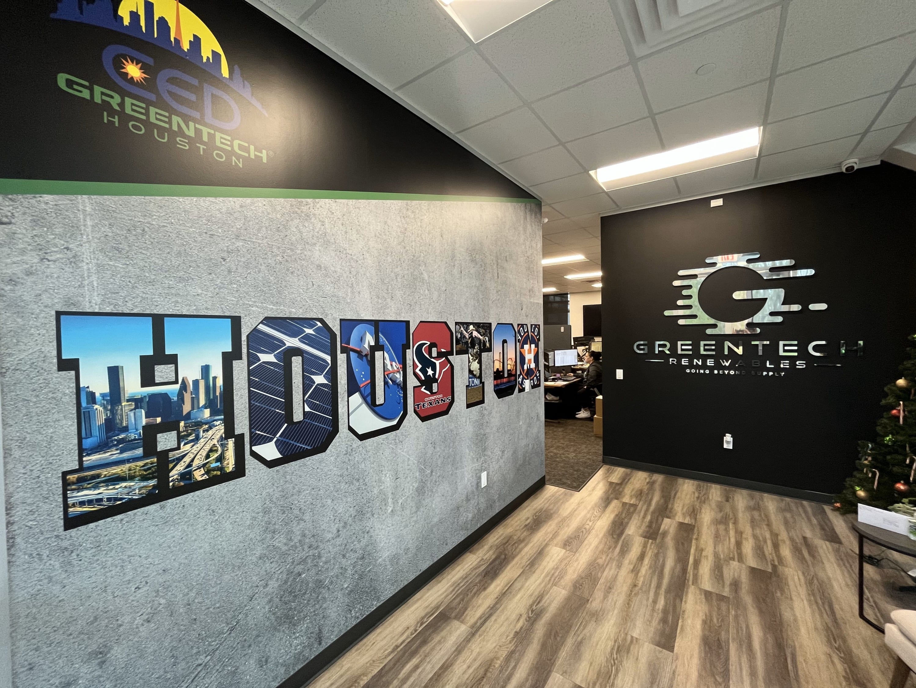 Custom Houston Wall Mural designed, produced and installed by Vital Sign Solutions
