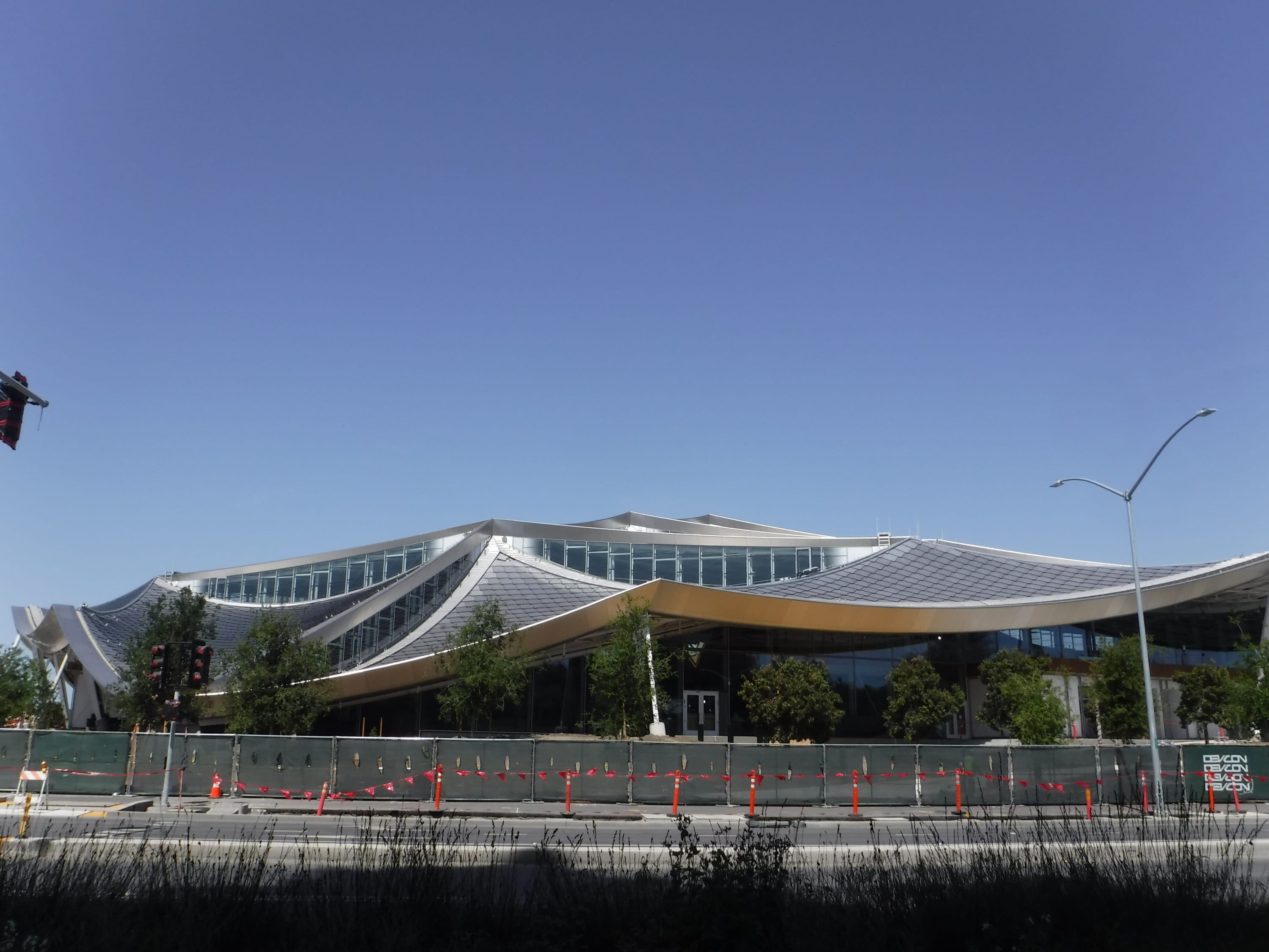 exterior view of the almost completed Google Charleston East facility