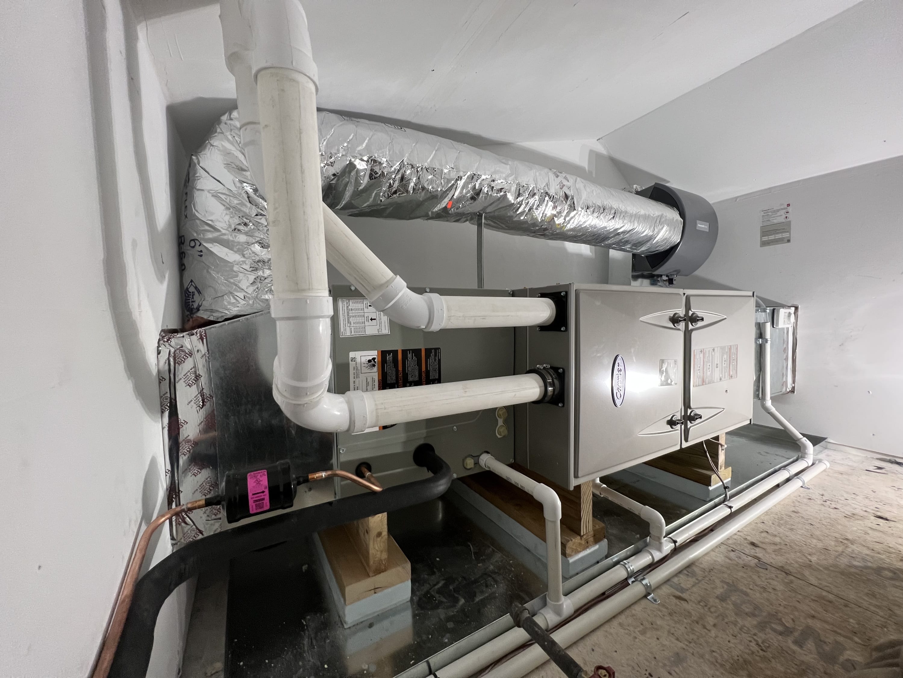 image of a new furnace install we did