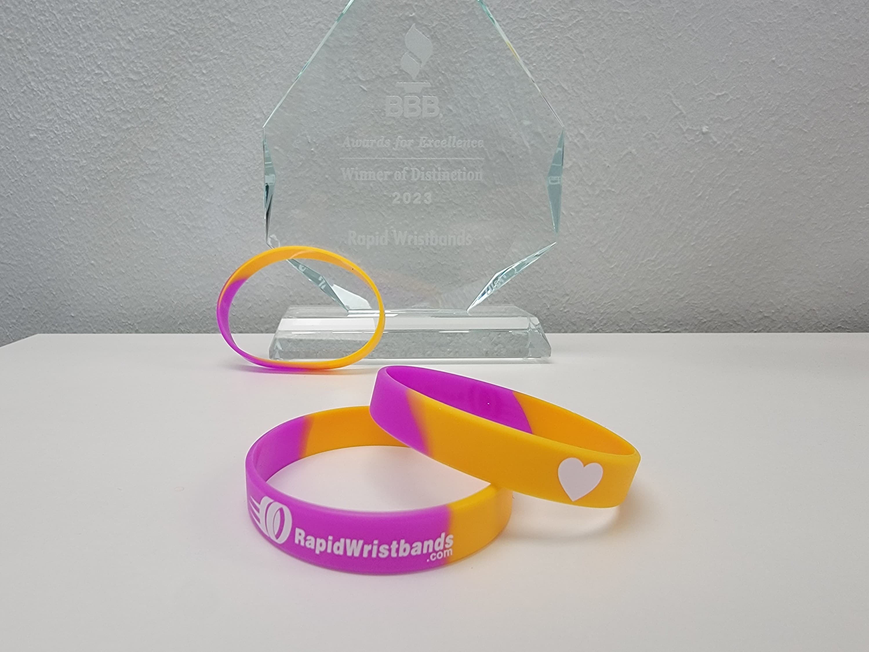 Intersex Pride Flag custom wristbands - RapidWristbands