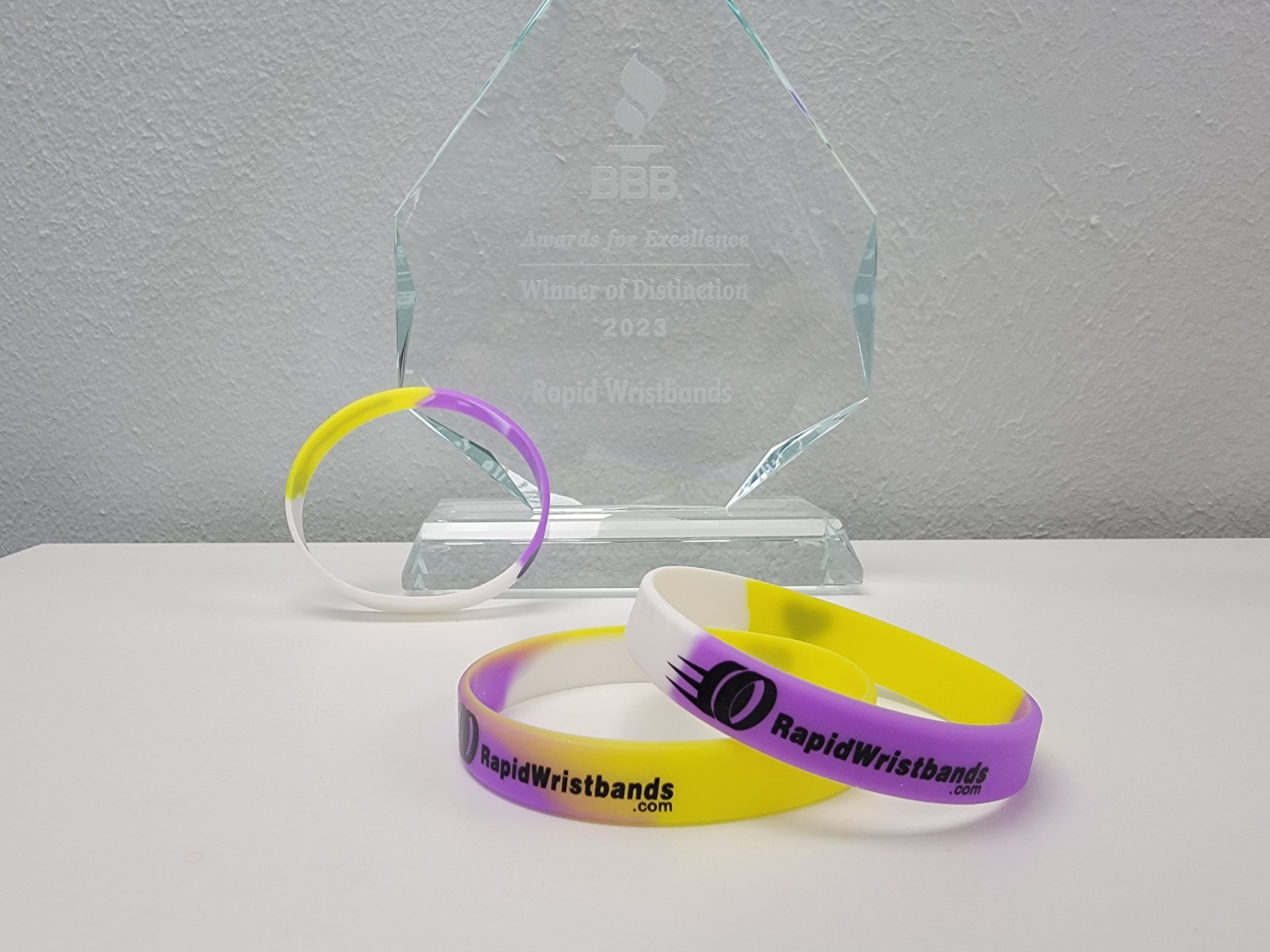NonBinary Pride Flag custom wristbands - RapidWristbands