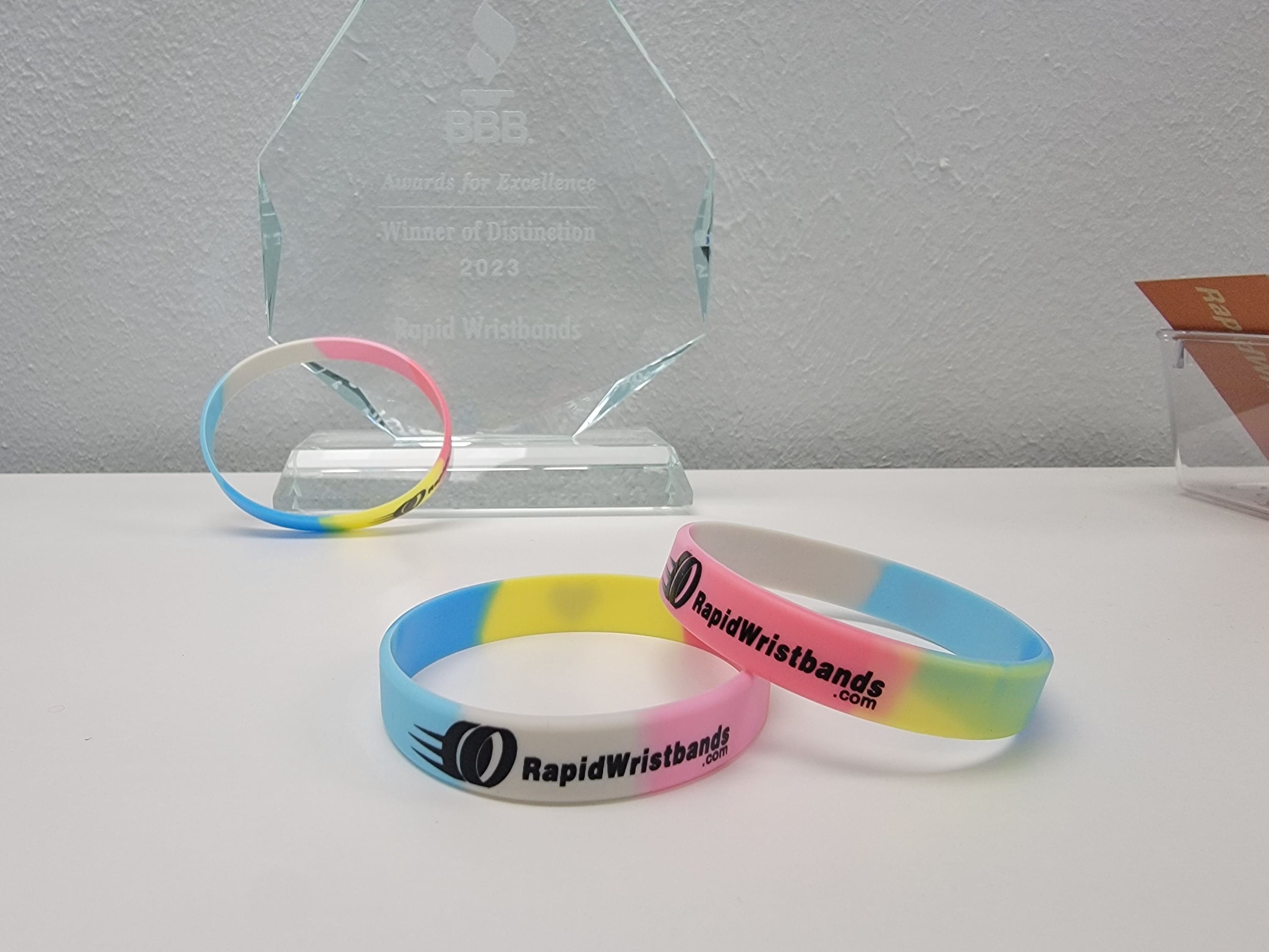 Gender-flux Pride Flag custom wristbands - RapidWristbands