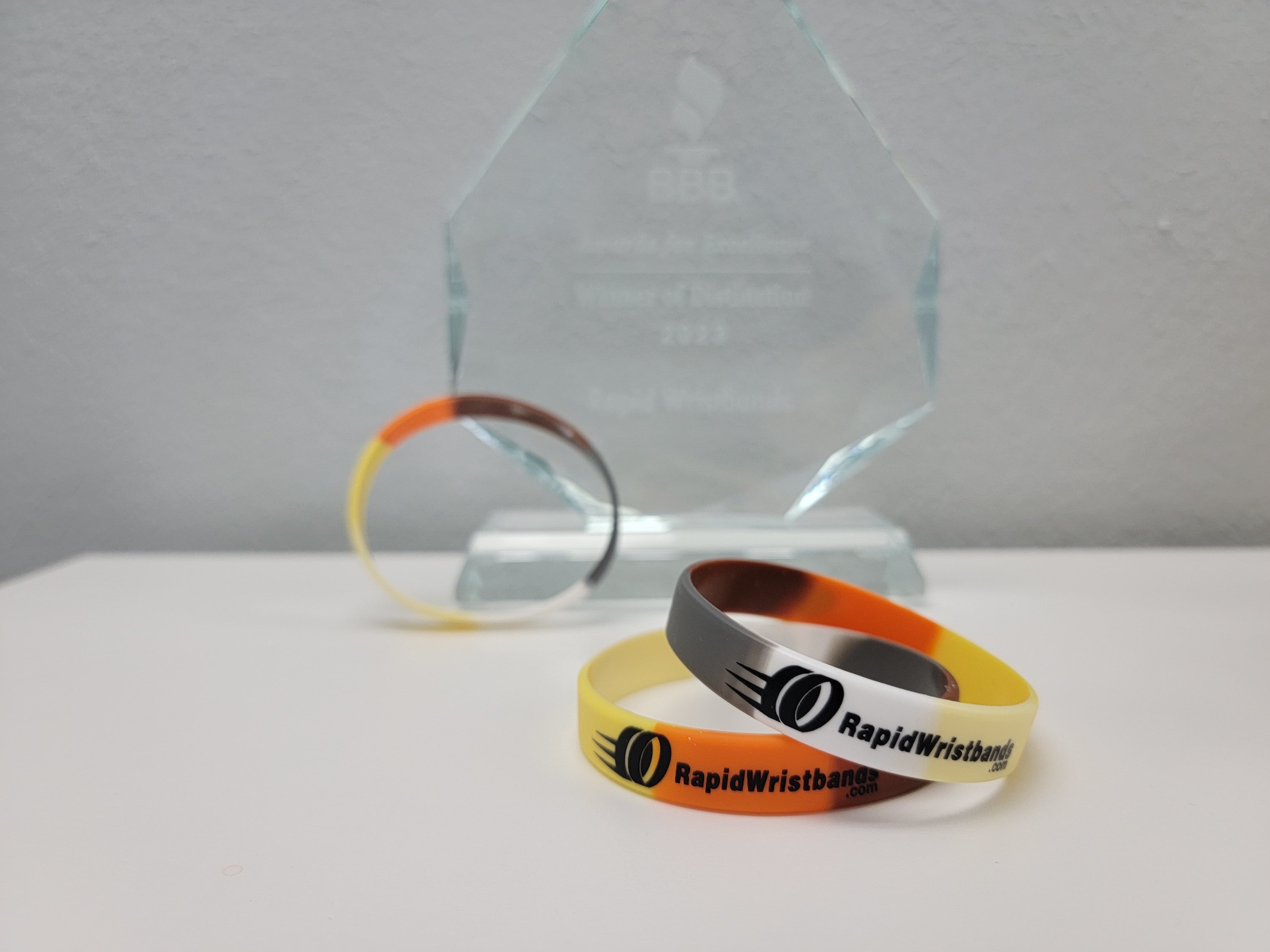 Bear Pride Flag custom wristbands - RapidWristbands