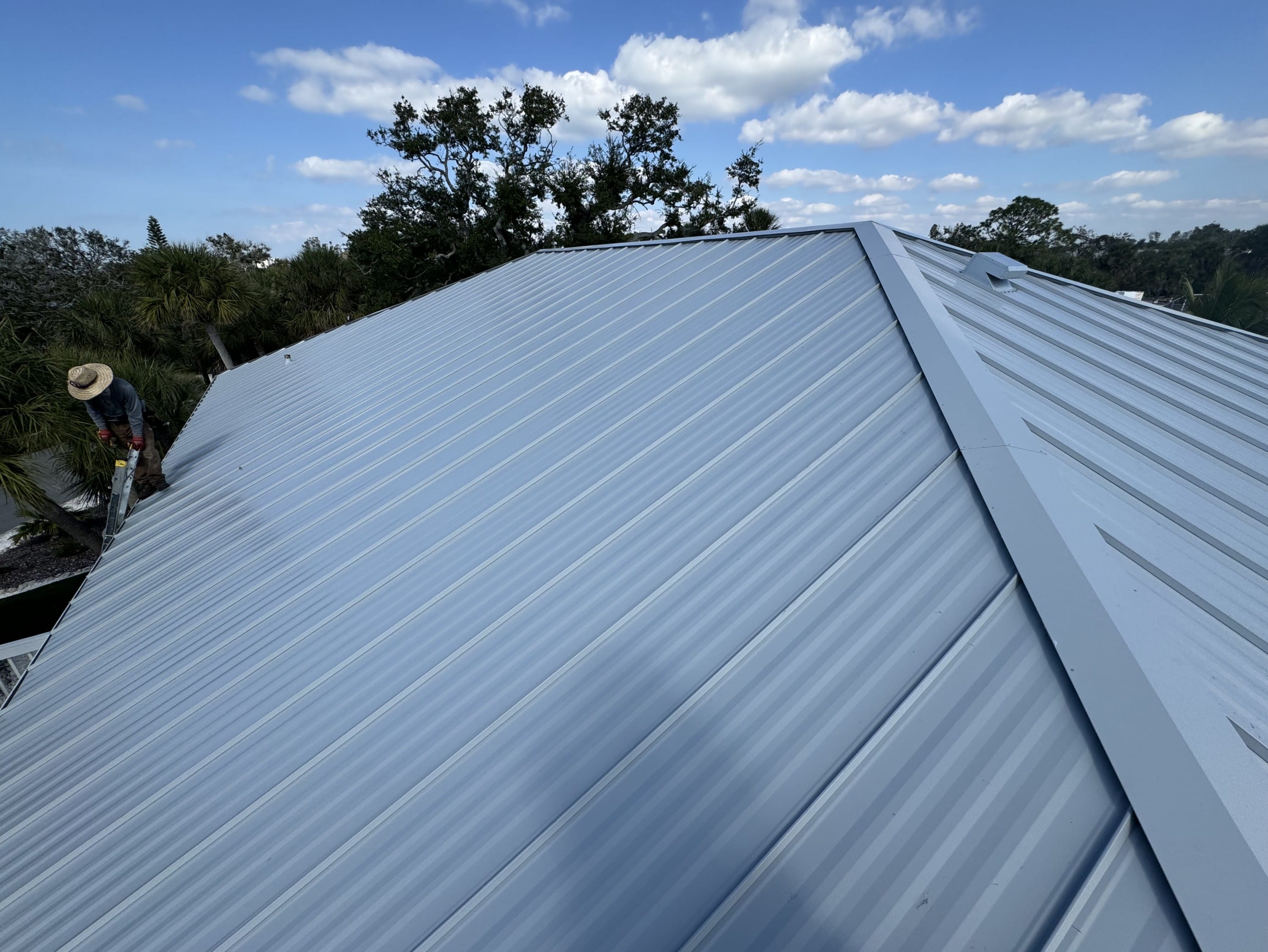 Metal roof installation by Mighty Fine Roofing in Naples, FL