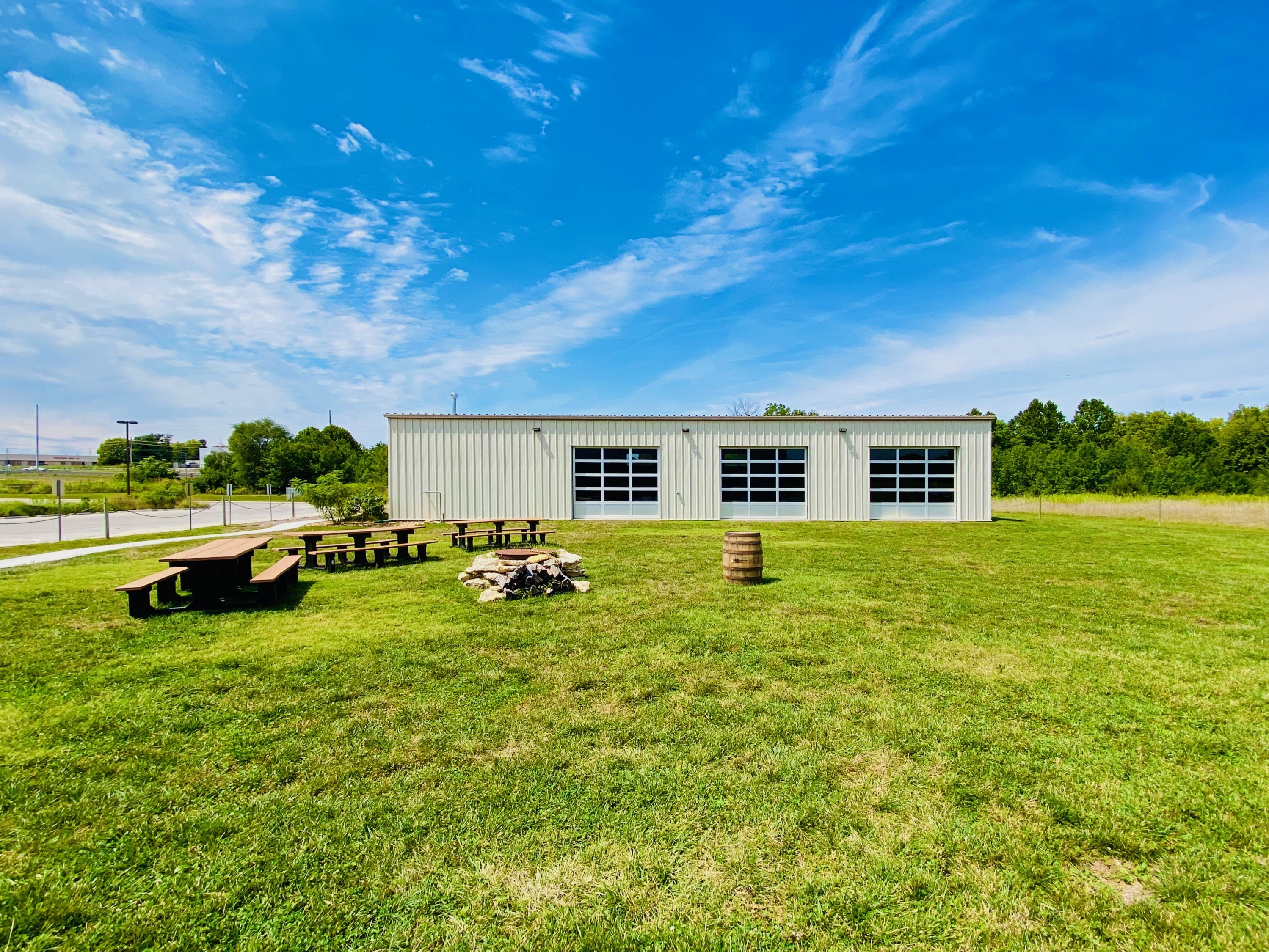 The IPA event space building at Transparent Brewing