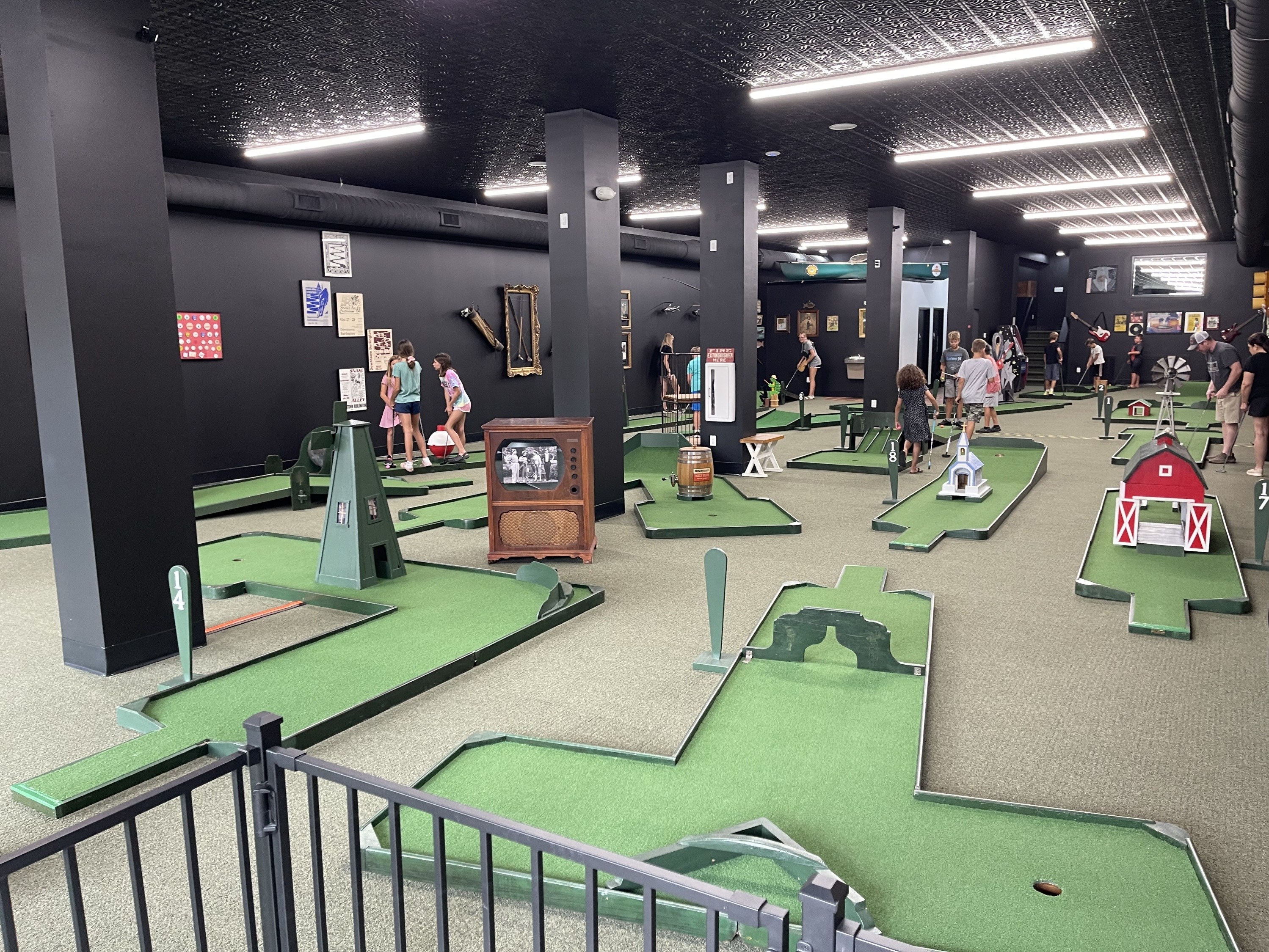 Mini golf view from main entrance