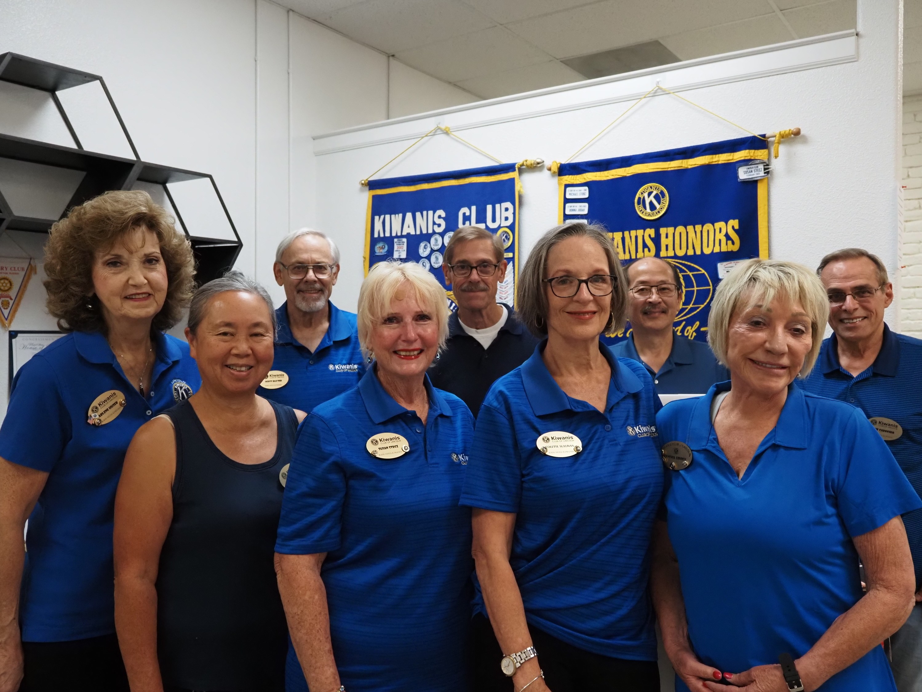 Club Officers and Board Members 2024-2025; Front (L to R): Arlene Huser, Vicki Feltman, Susan Stecz, Colette Sullivan, Cynthi