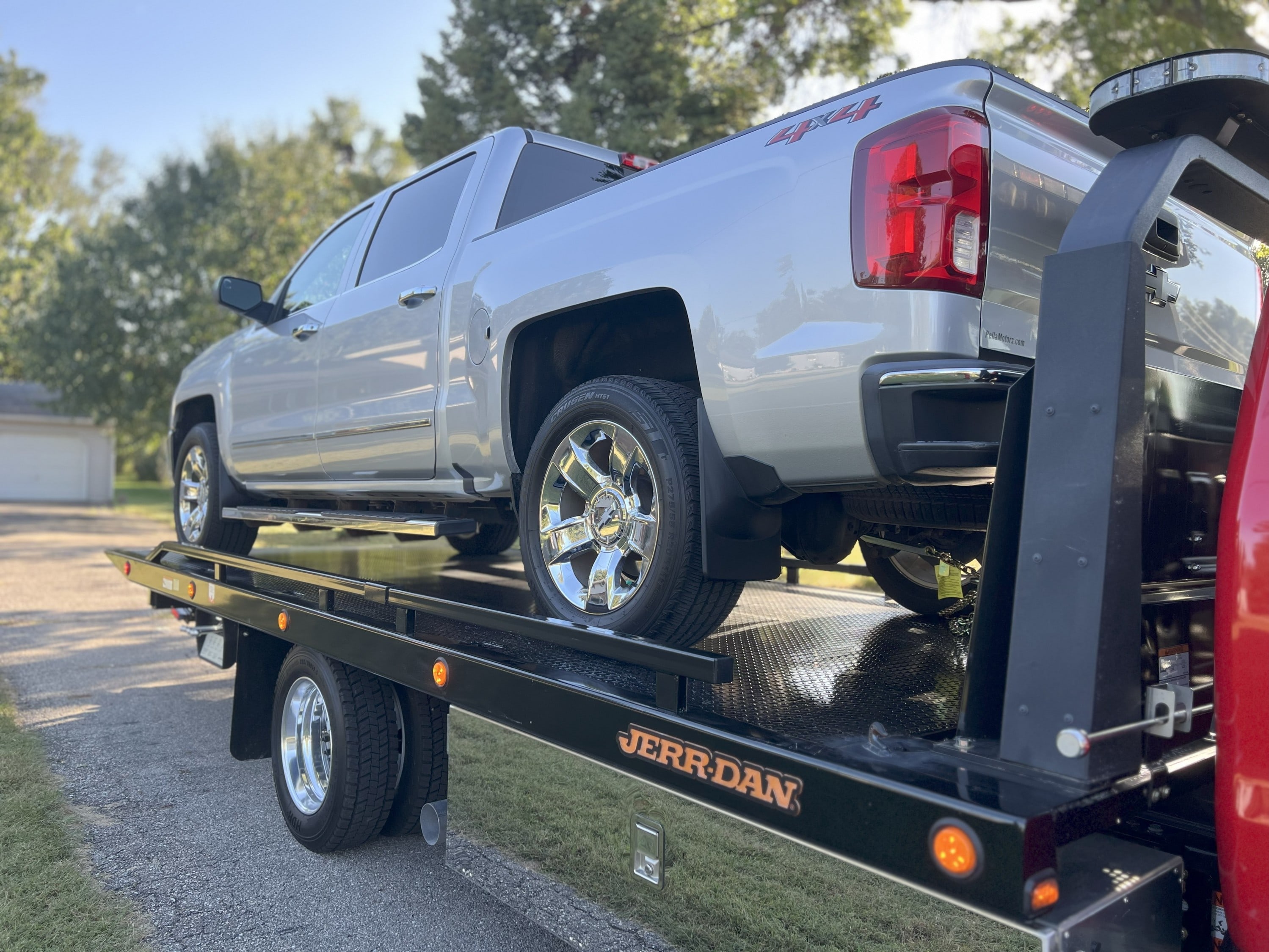 Truck on Afford-A-Tow Rollback tow truck
