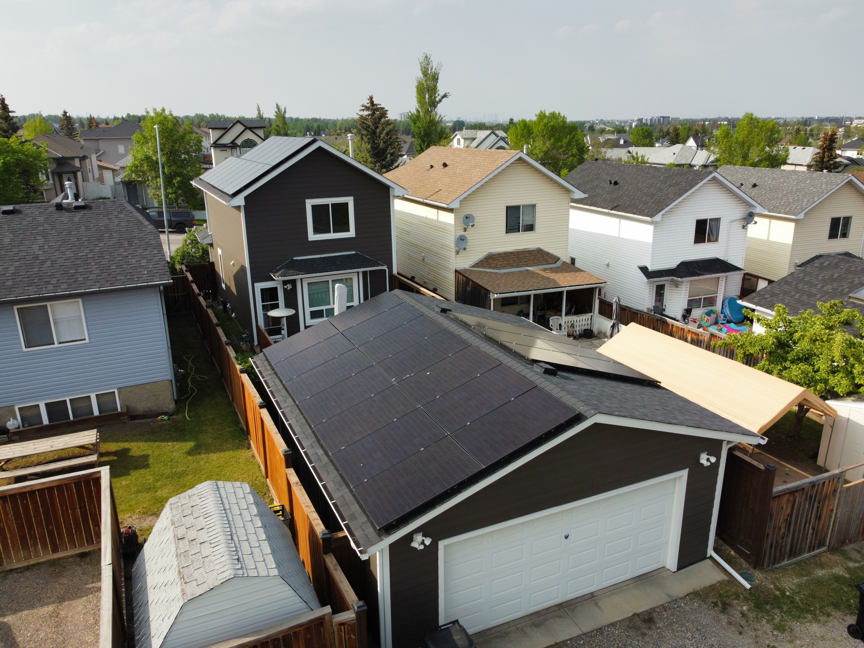Solar panel installation in Somerset Calgary