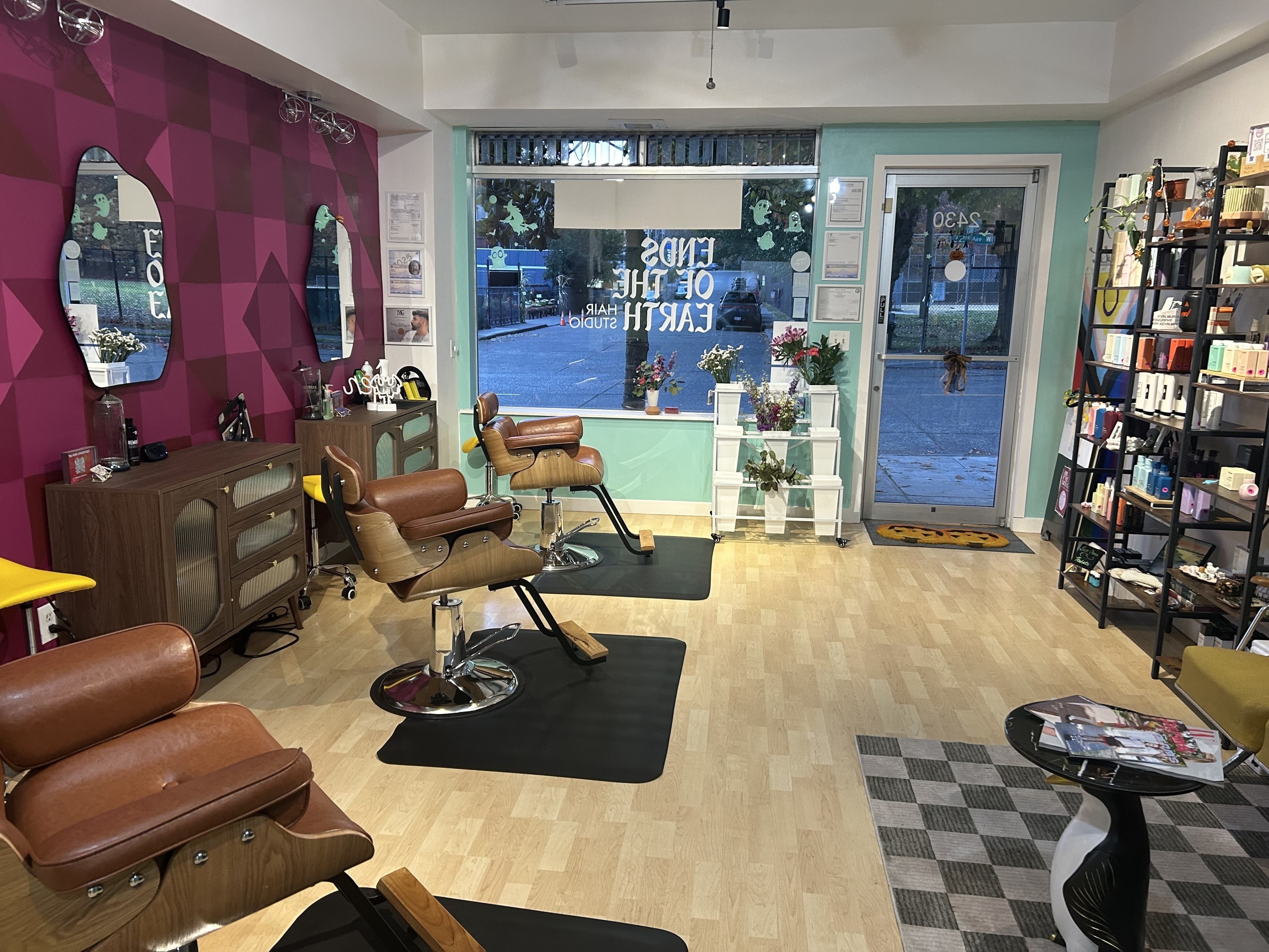 interior of the salon