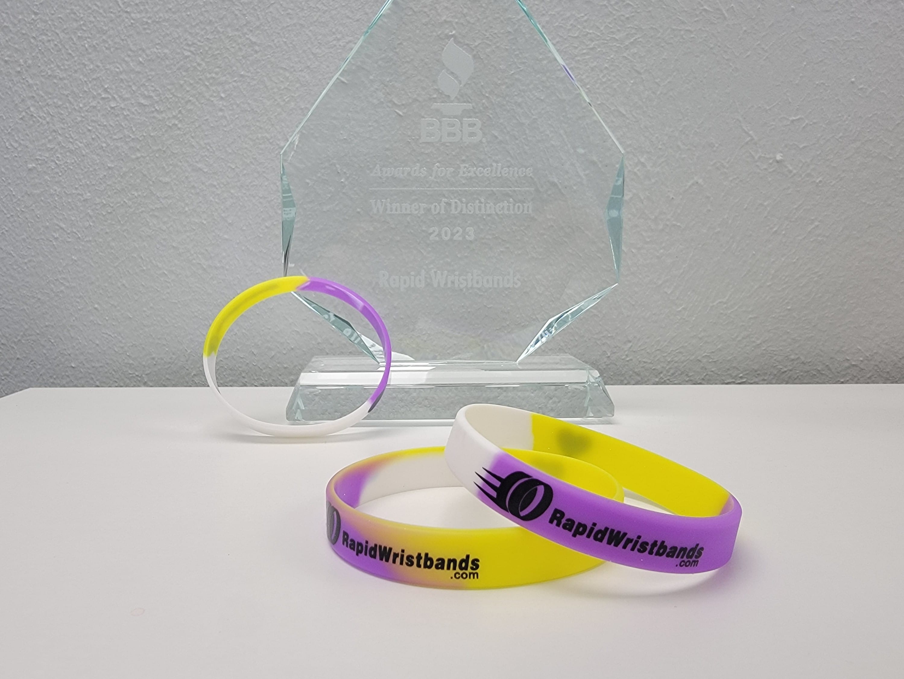 NonBinary Pride Flag custom wristbands - RapidWristbands