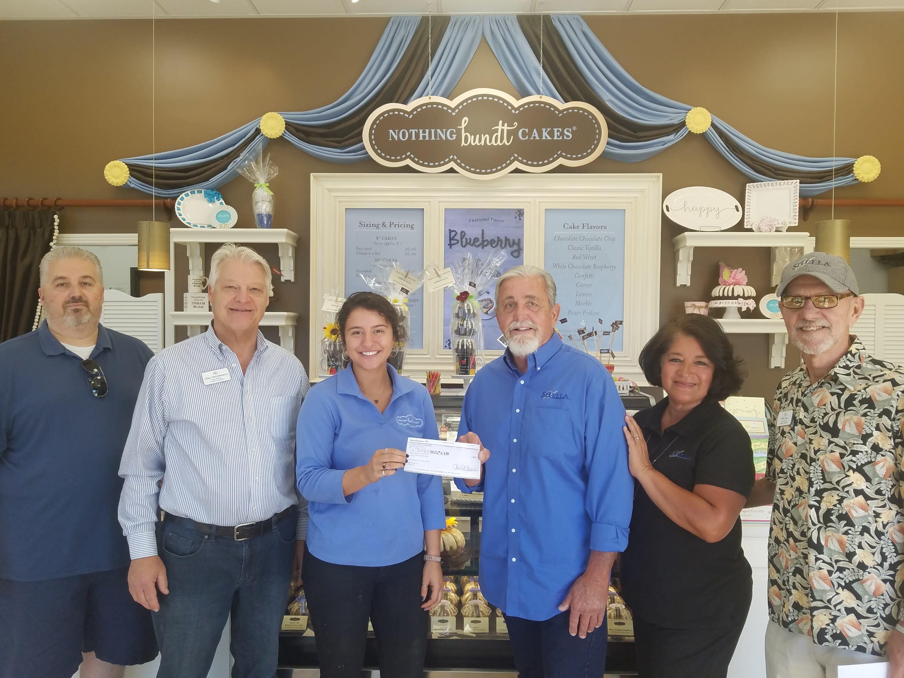 fundraiser with noting bundt cakes