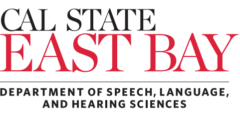 Cal State East Bay Department of Speech, Language, and Hearing Sciences Logo