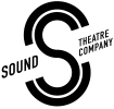Black logo of the letter "S" encircled by the words "Sound Theatre Company" and two black curved lines