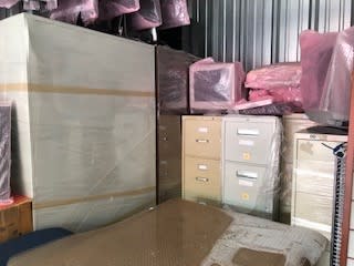 Tall Laterals Reg Size letter file cabinets and computer displays