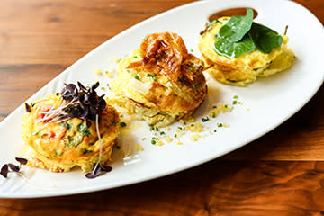 Che Figata's brunch frittata trio: Spinach-Ricotta, Carbonara & Tomato-Basil