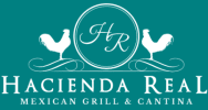 Interior & plated authentic Mexican dishes at Hacienda Real featuring tacos, enchiladas, & fresh ingredients.