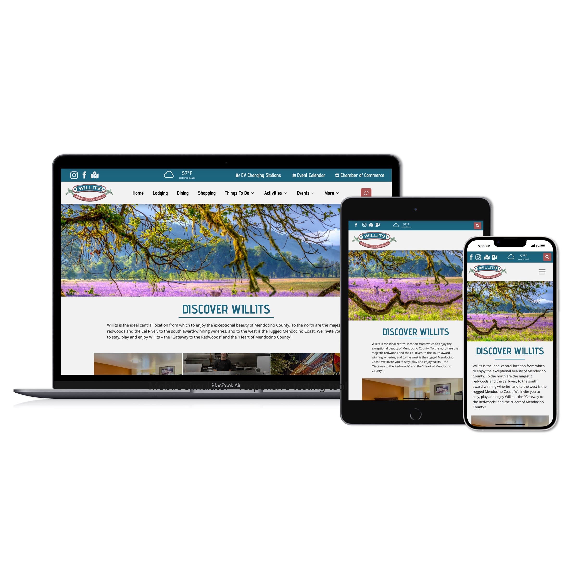 Mendo Web Design Client Visit Willits