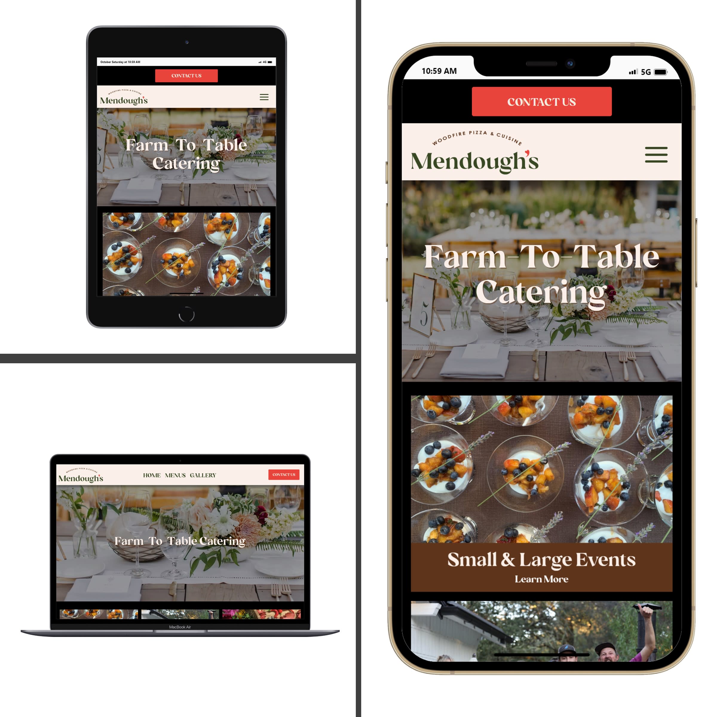 Mendo Web Design Client Mendough's