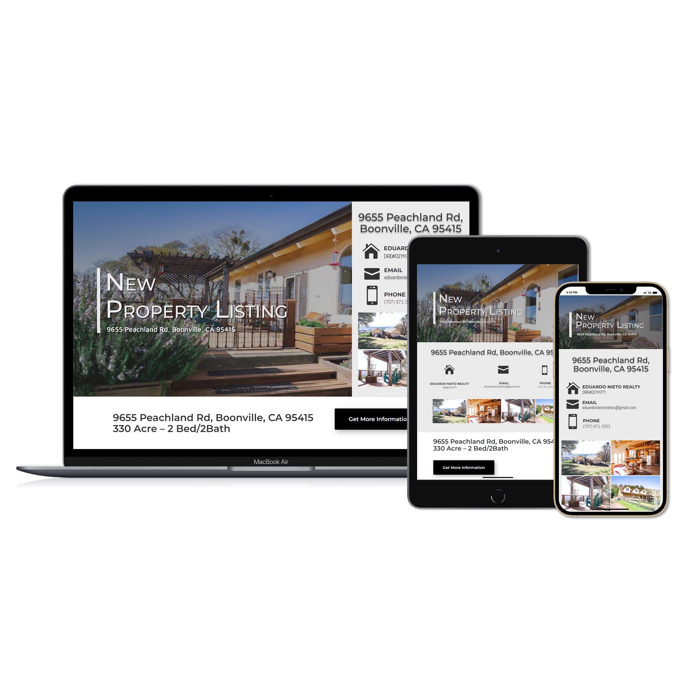 Mendo Web Design Client Eduardo Nieto Realtor | eXp Realty