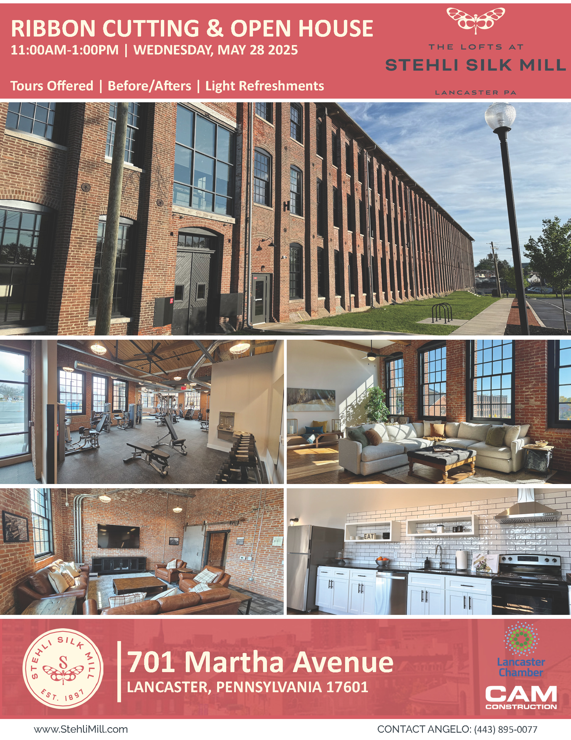 Stehli Mill Ribbon Cutting - Flyer