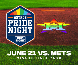 Greater Houston LGBT Chamber of Commerce - Play Ball! Join the Houston  Astros for Pride Night on June 16th as the team faces off against the Texas  Rangers at 7:10pm. Come out