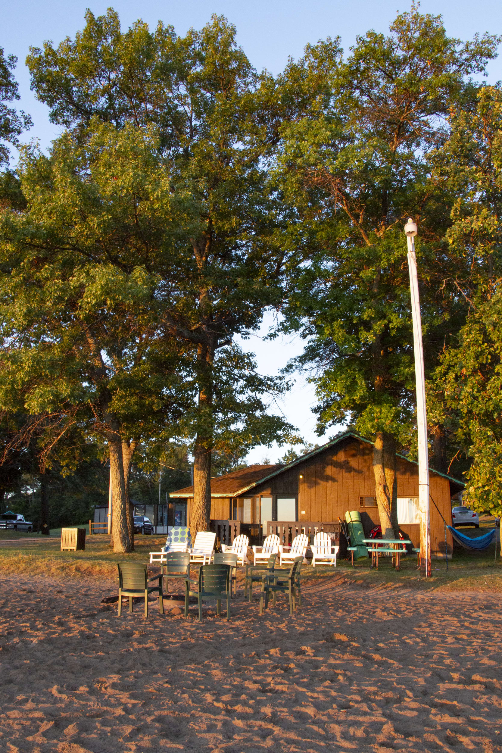 South beach cabin sunrise at Cragun's Resort, Golf & Conference in Brainerd, MN