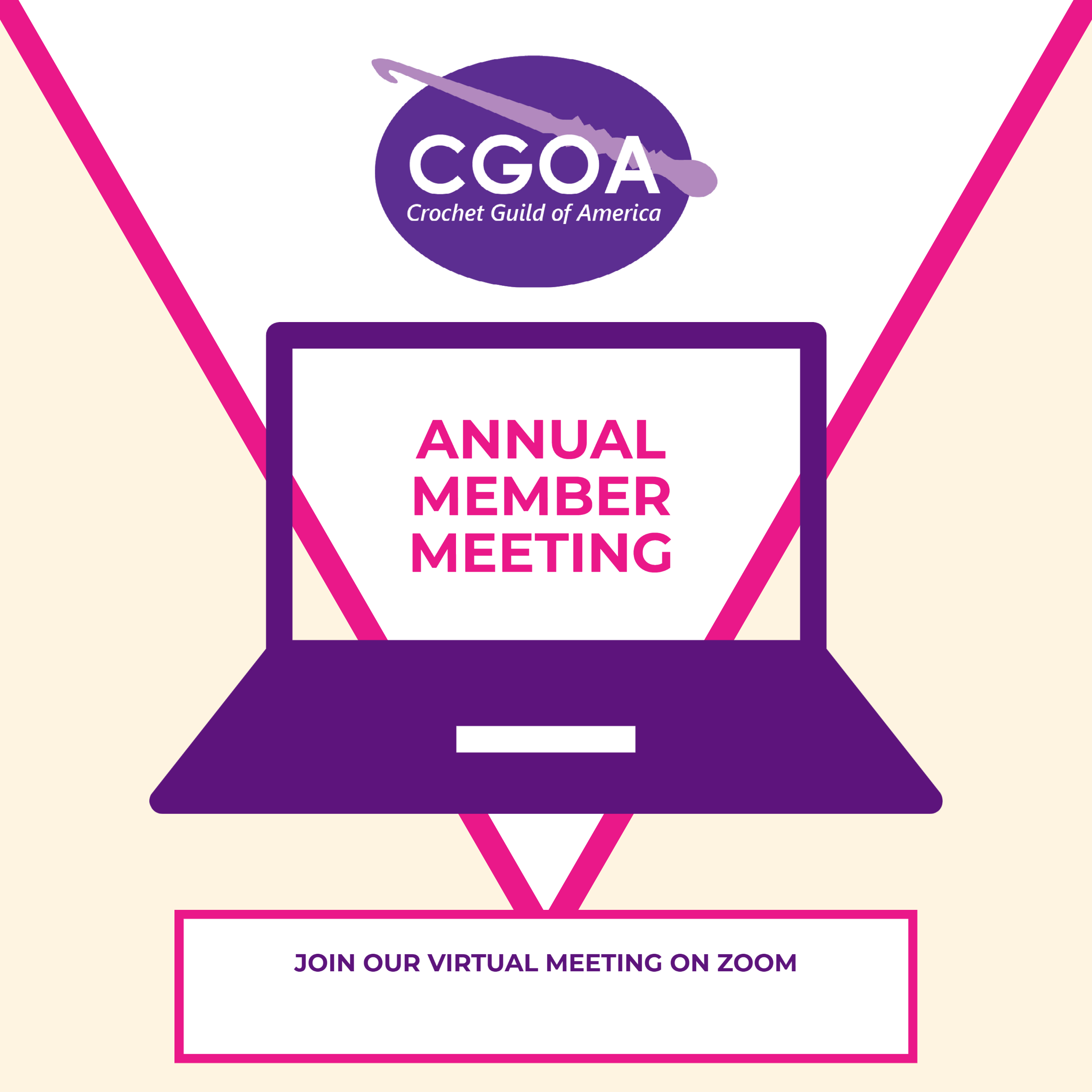 CGOA Annual Member Meeting on computer screen