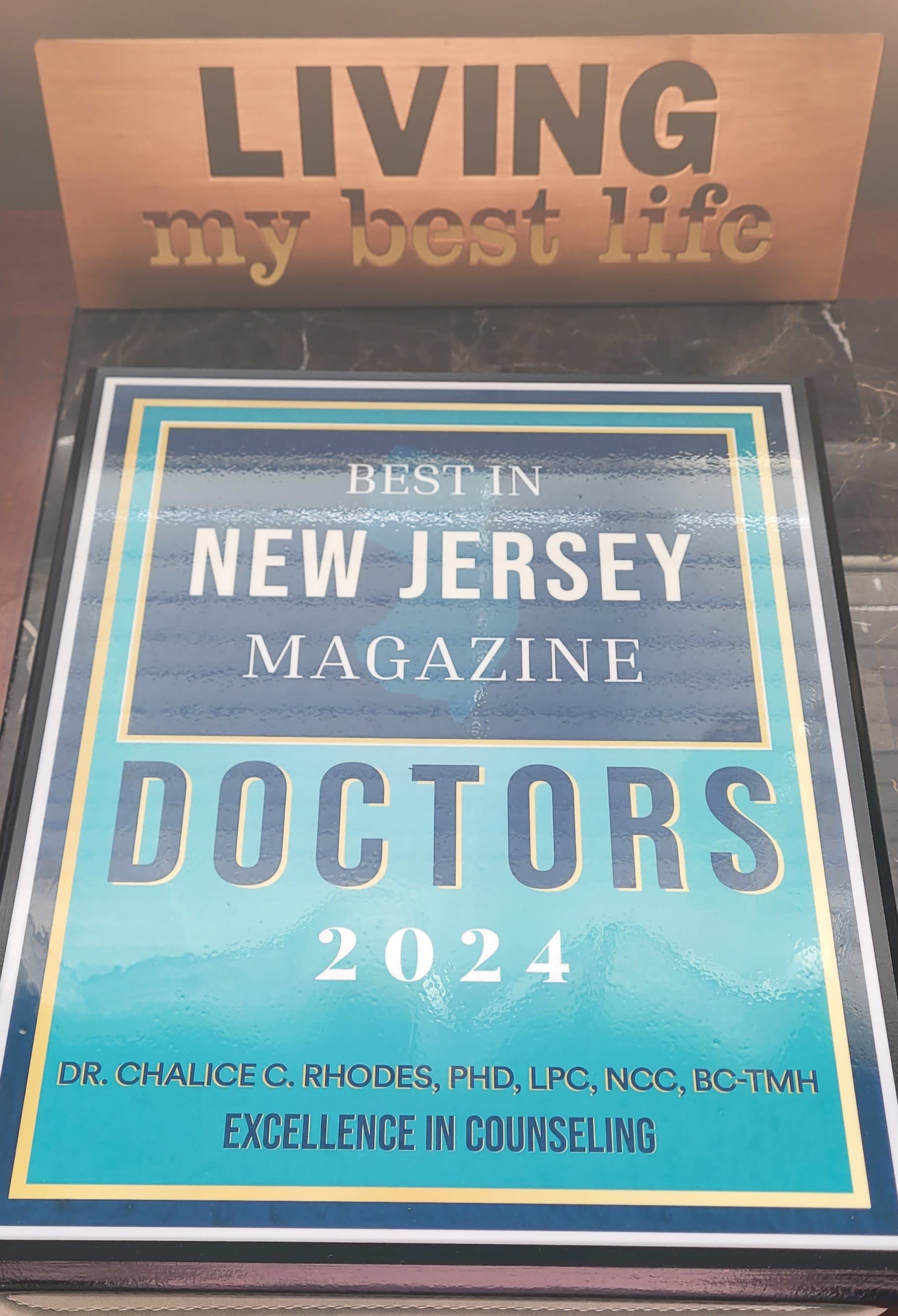 Dr. Chalice C. Rhodes, Top Doc 2024, Excellence in Counseling