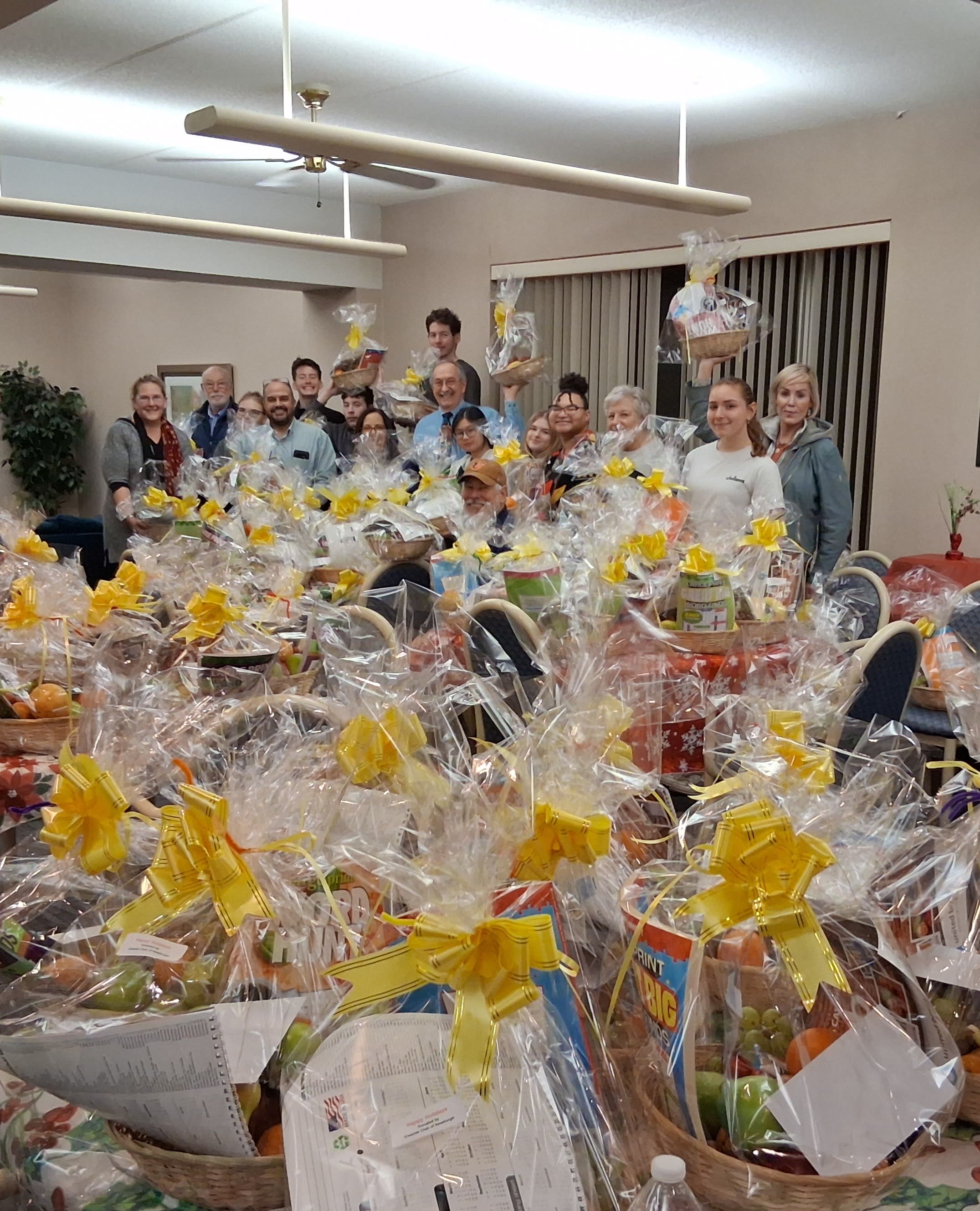 Fruit Baskets by Kiwanis Club of Newburgh and Key Club Members of NFA & Cornwall High School