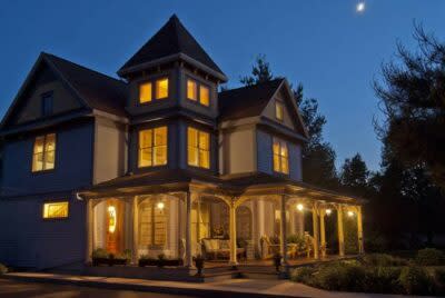 Night time view of the B&B