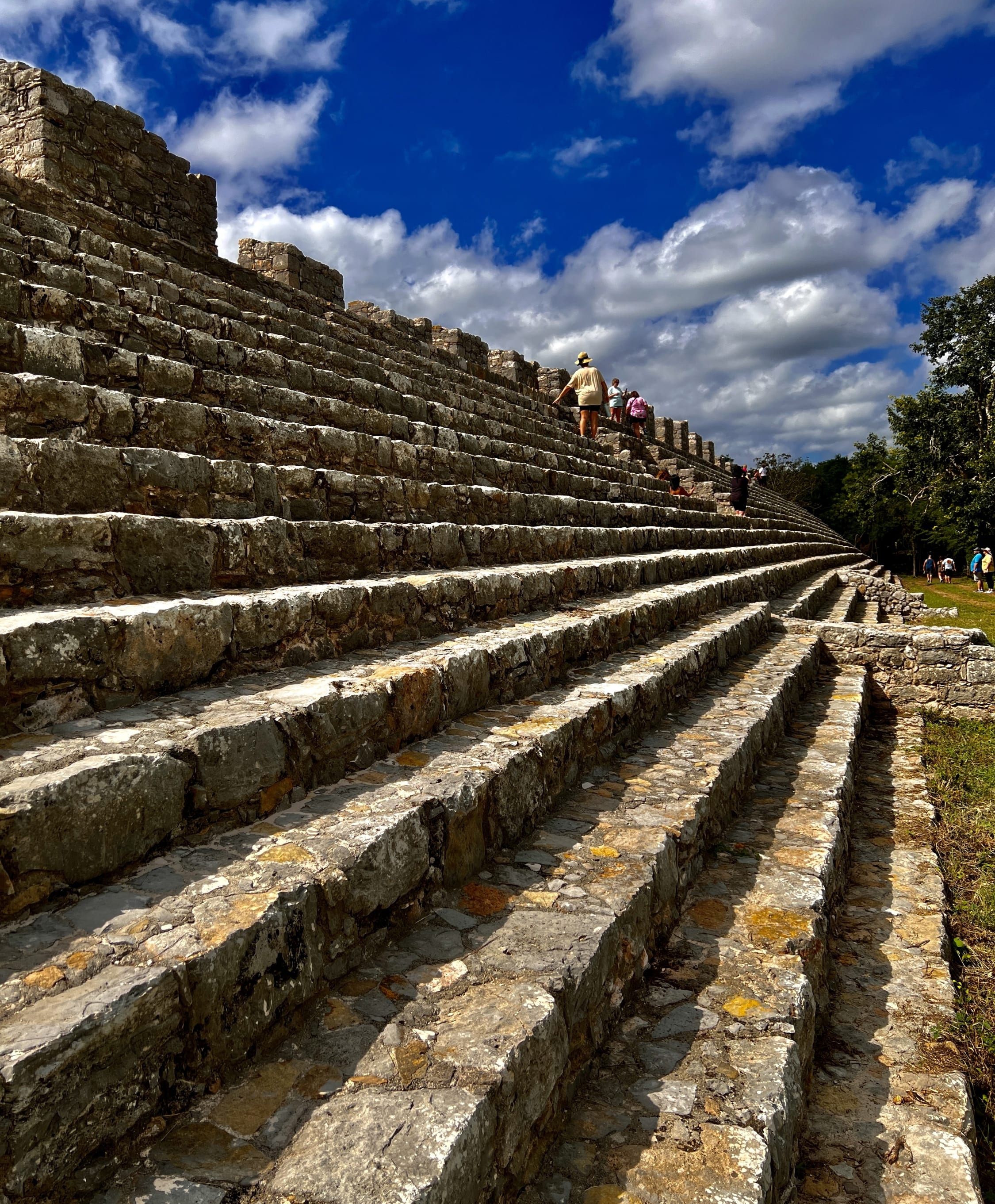 Ancient Myan Ruin Stairs in Mexico