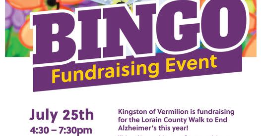 BINGO Fundraising Event for Alzheimer #39 s Association Vermilion Chamber
