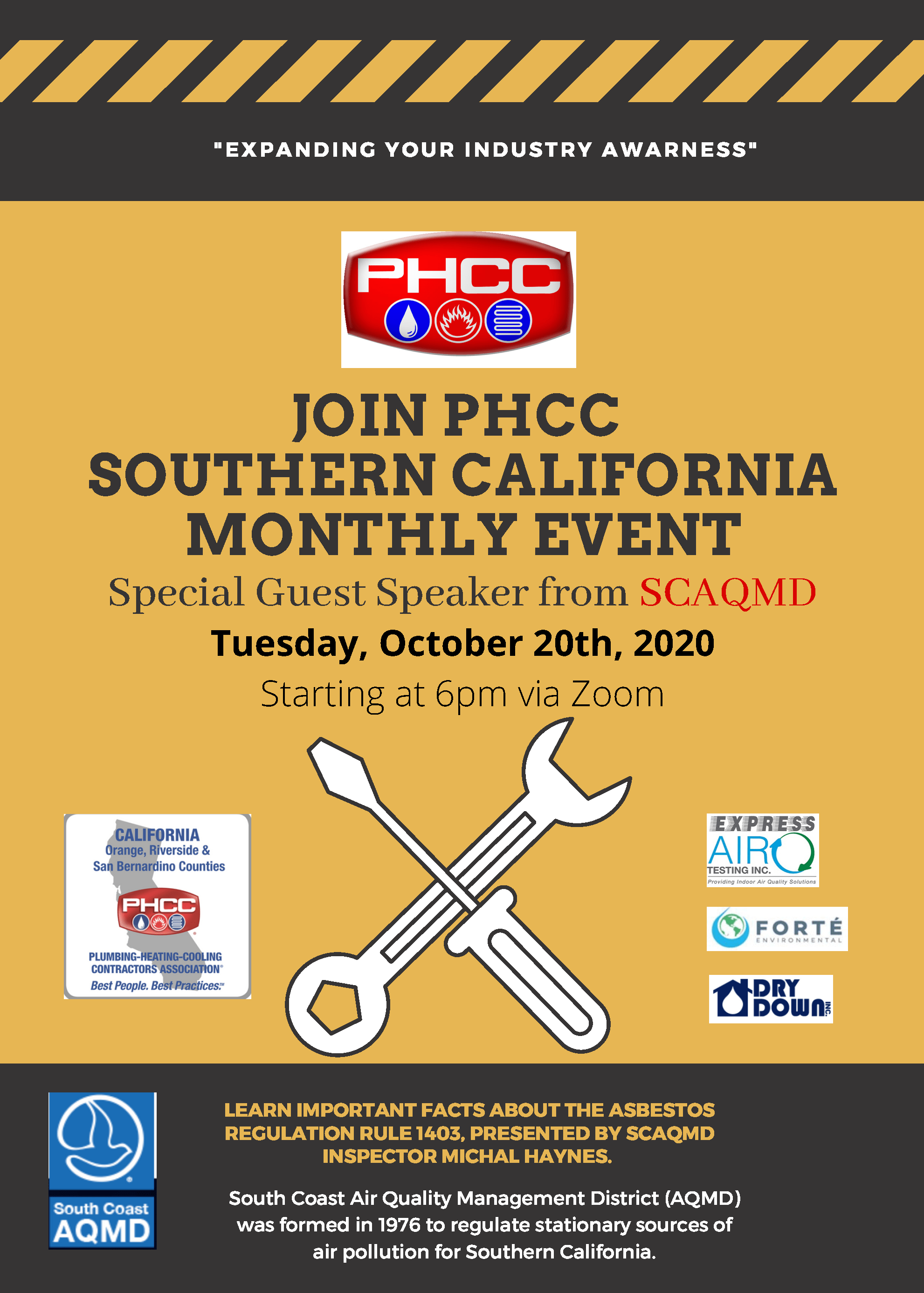 PHCC Southern California Member Meeting October 2020