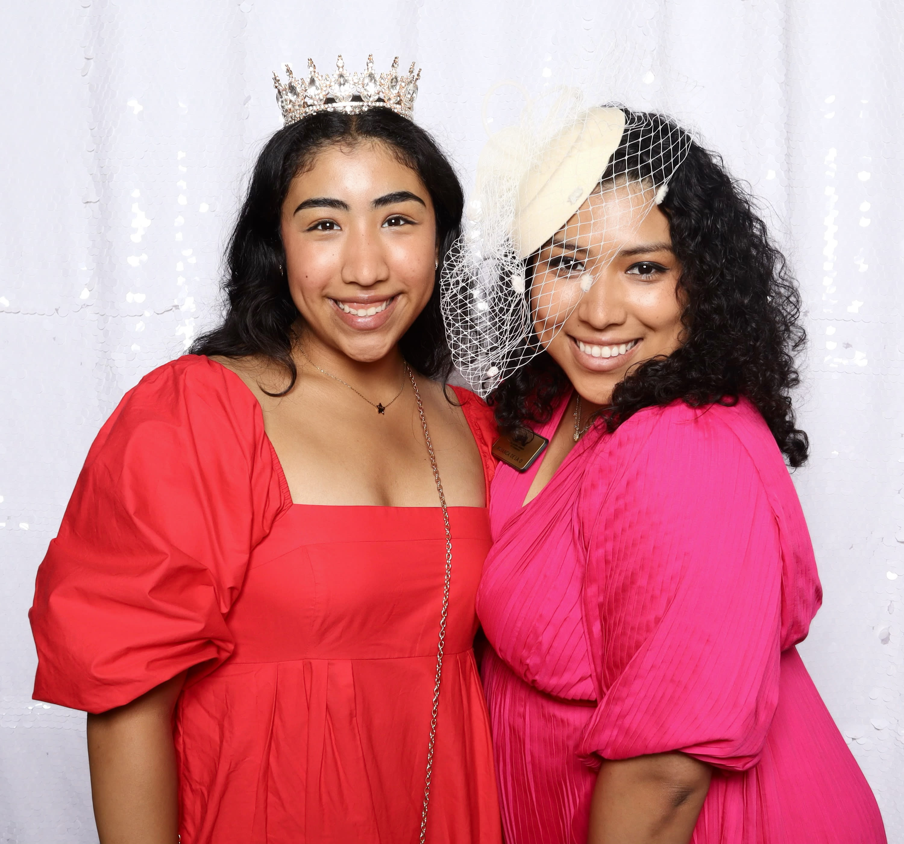 Ladies taking photo with Little Lemon Shots Photo Booth