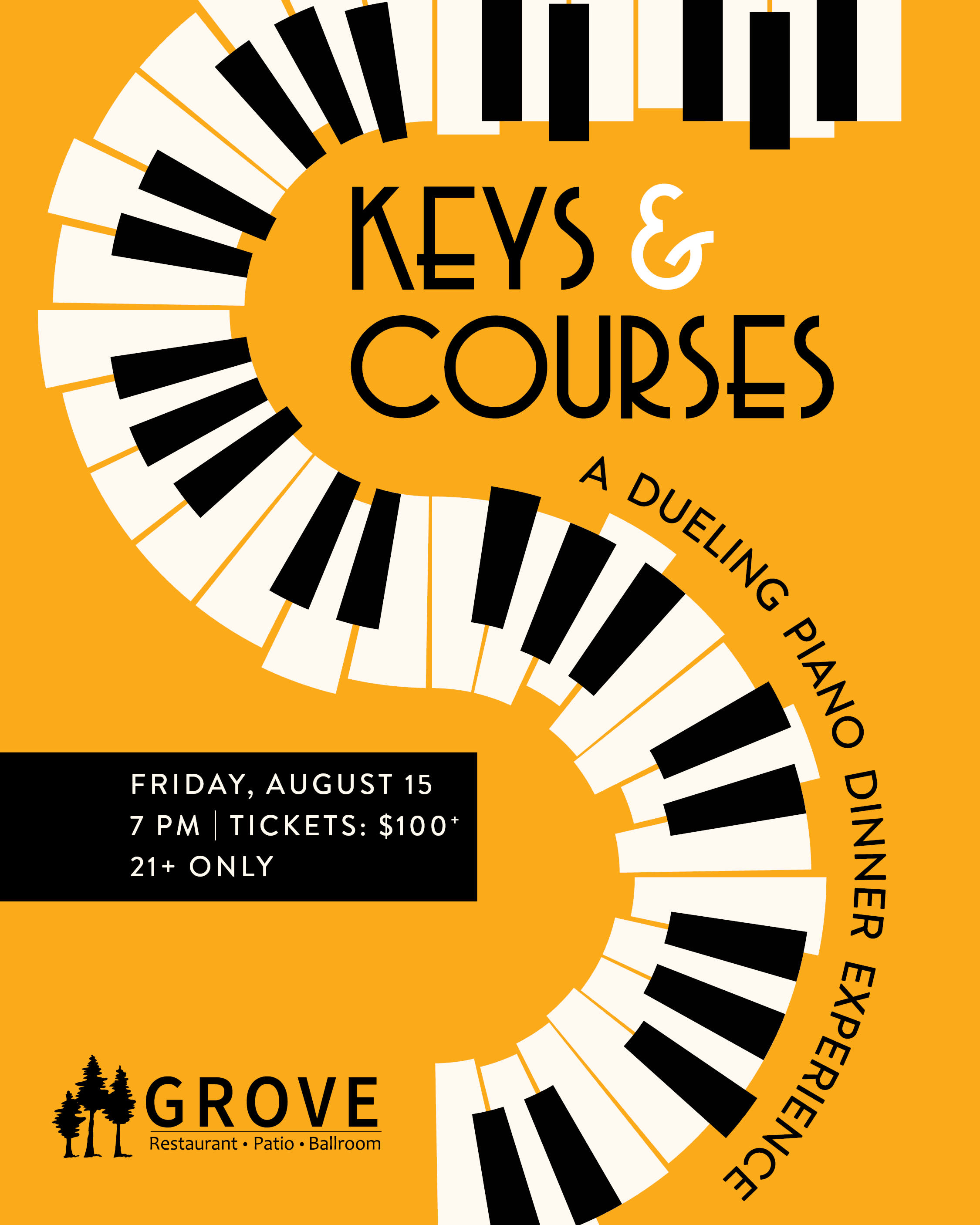 Keys & Courses: A Dueling Piano Dinner Experience