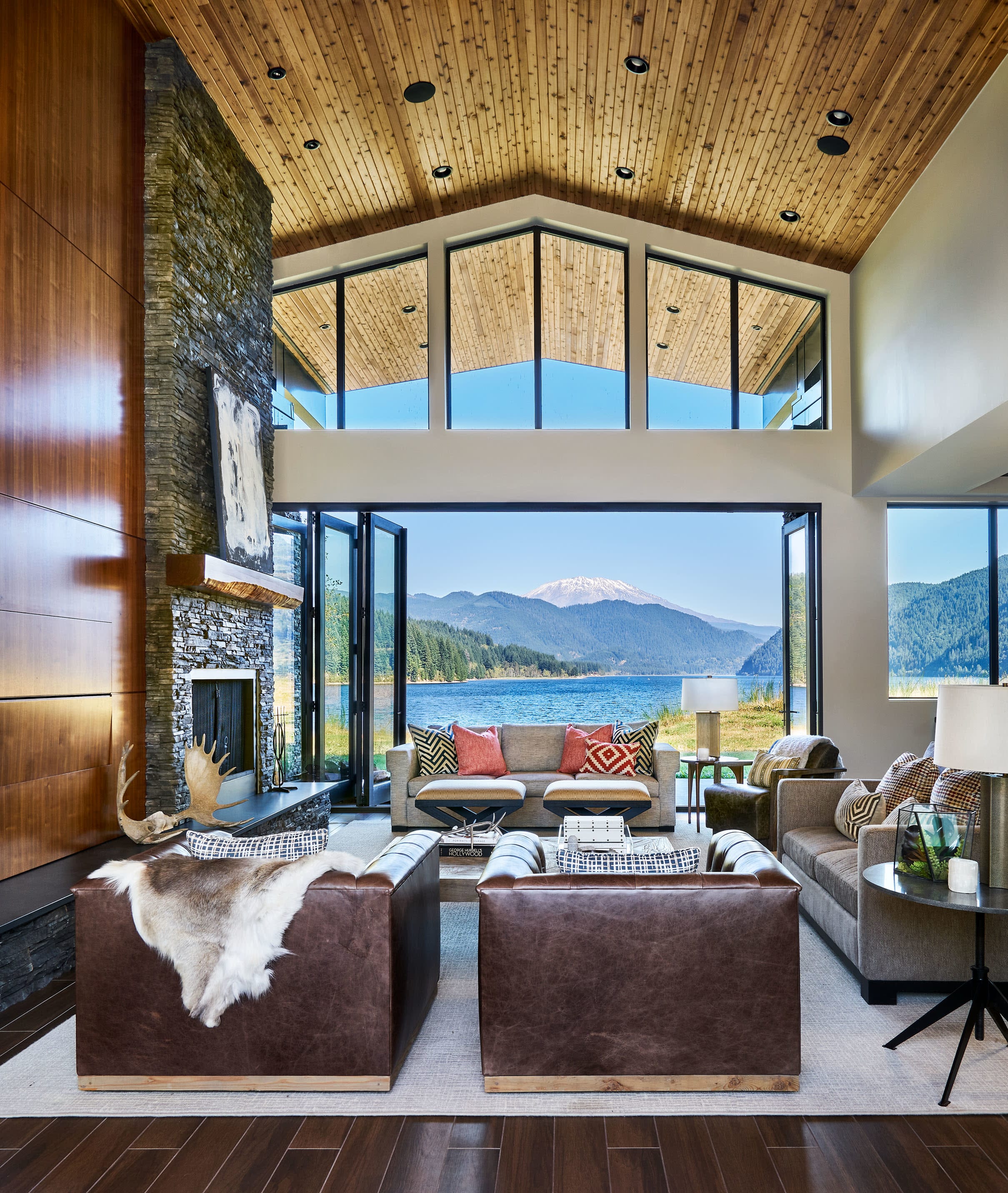 modern rustic living room