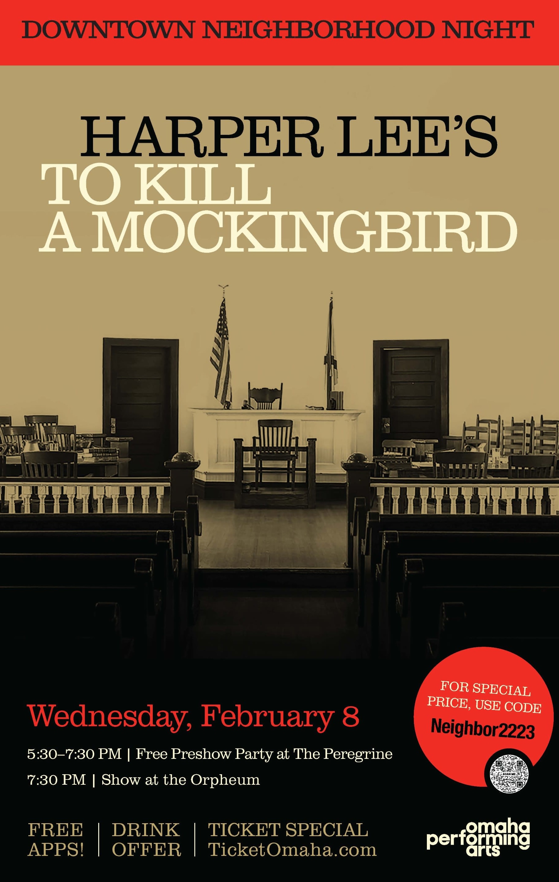 Downtown Omaha Neighborhood Night - To Kill A Mockingbird