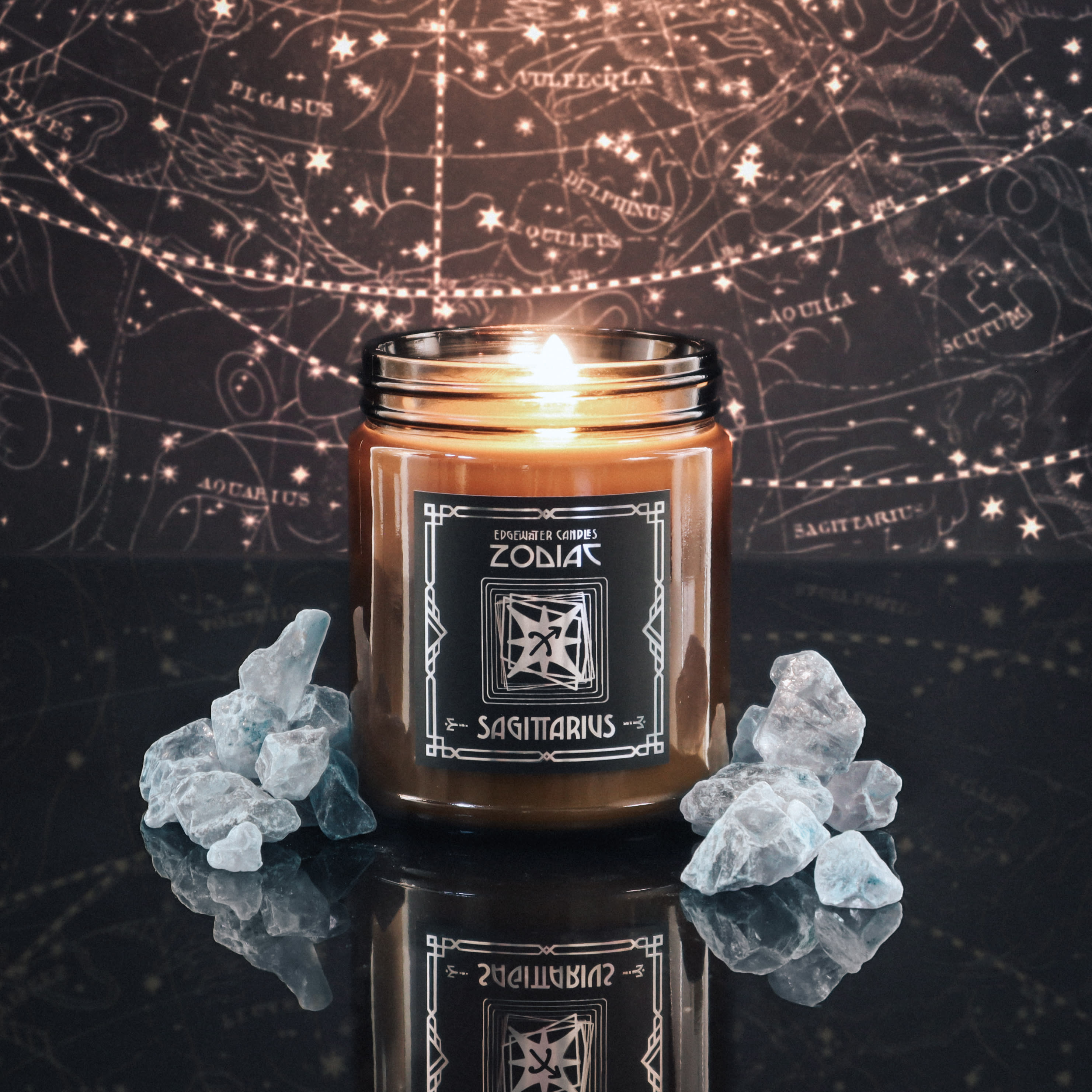 Sagittarius candle by Edgewater Candles from the Zodiac collection