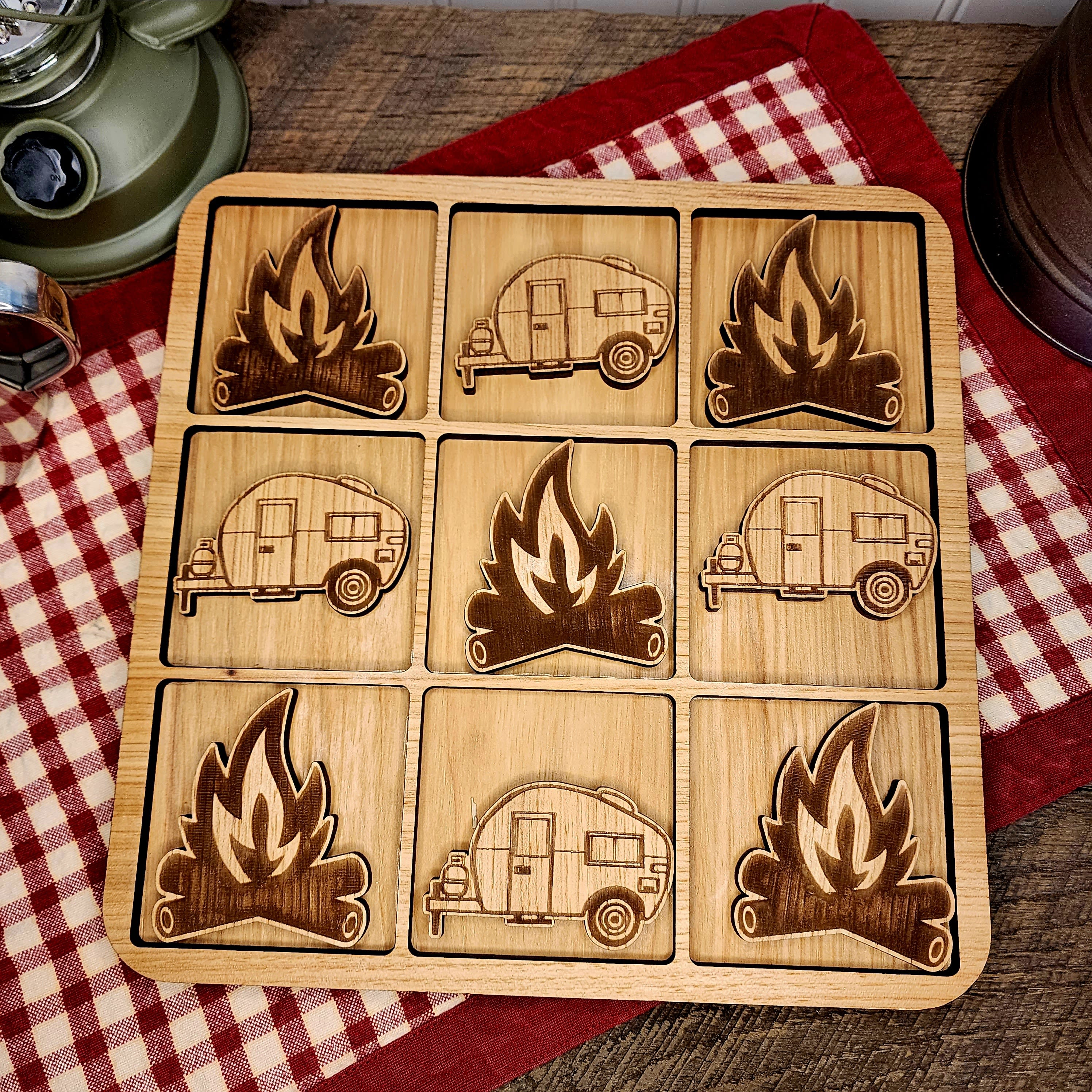 Wooden Tic-Tac-Toe