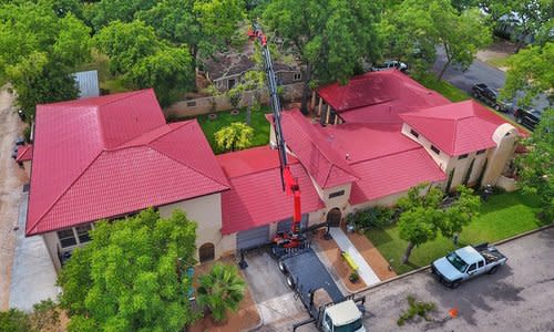 Tree Removal by Crane