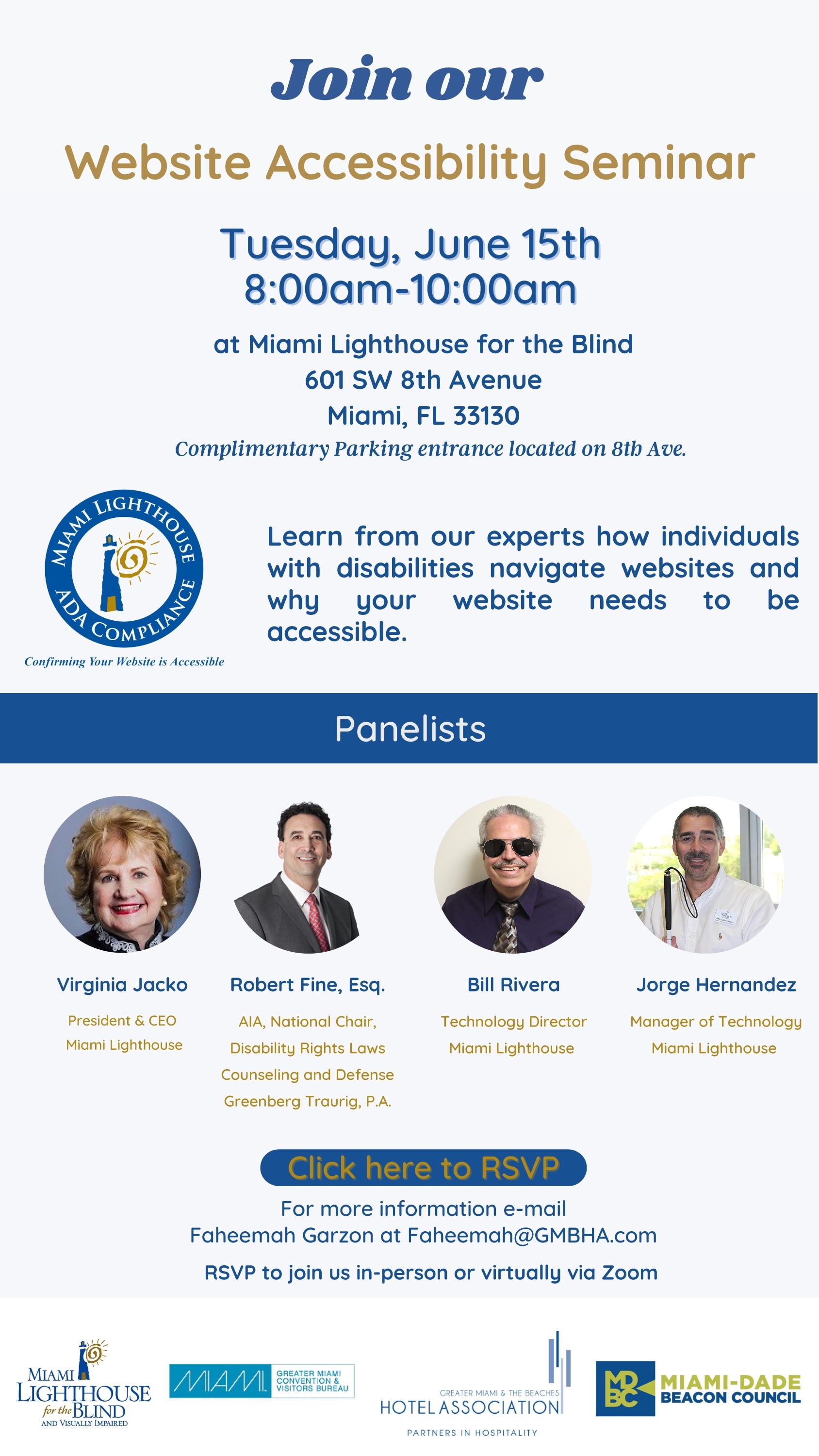 Website Accessibility Seminar invite