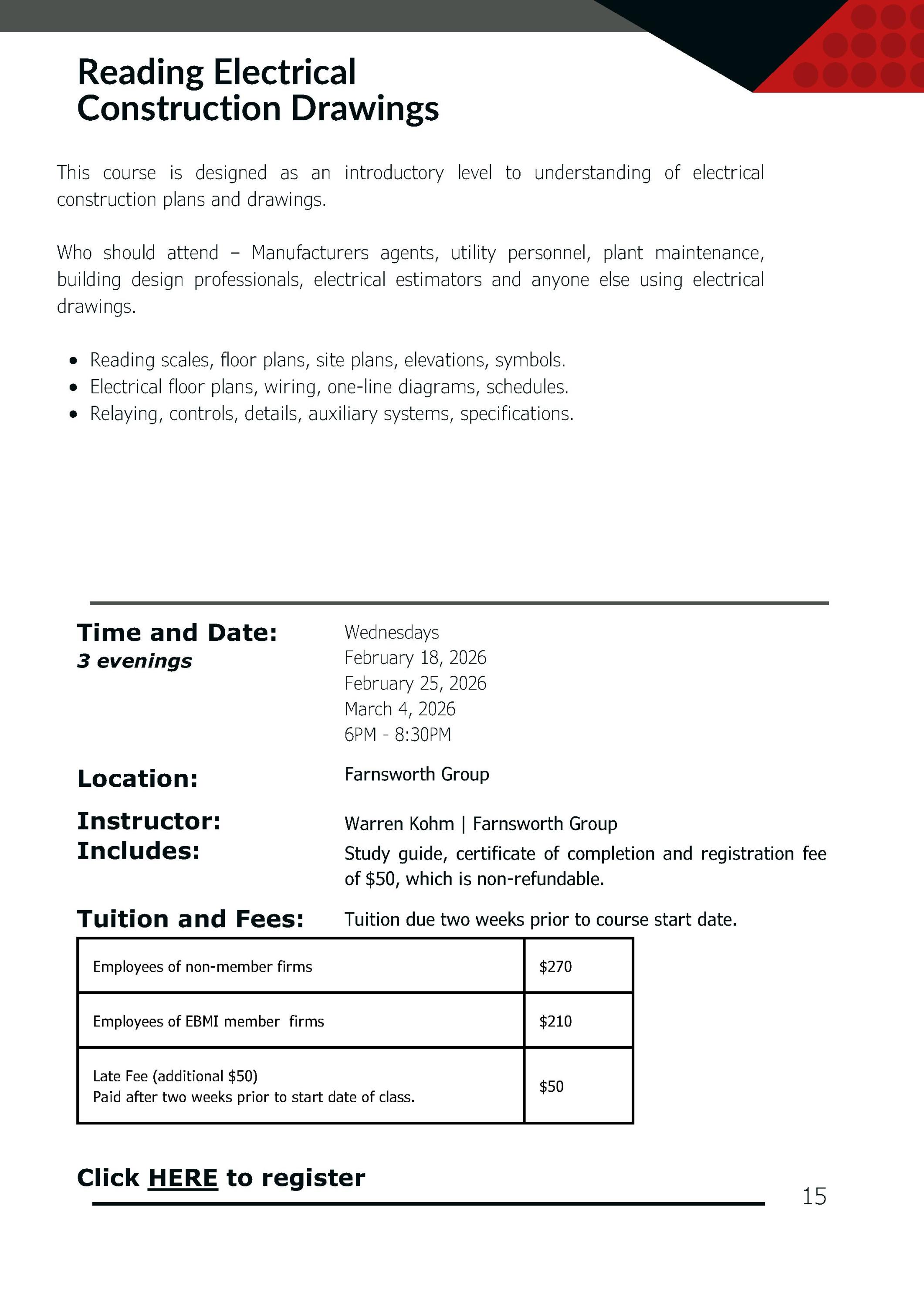 25-26 Reading Electrical Construction Drawings