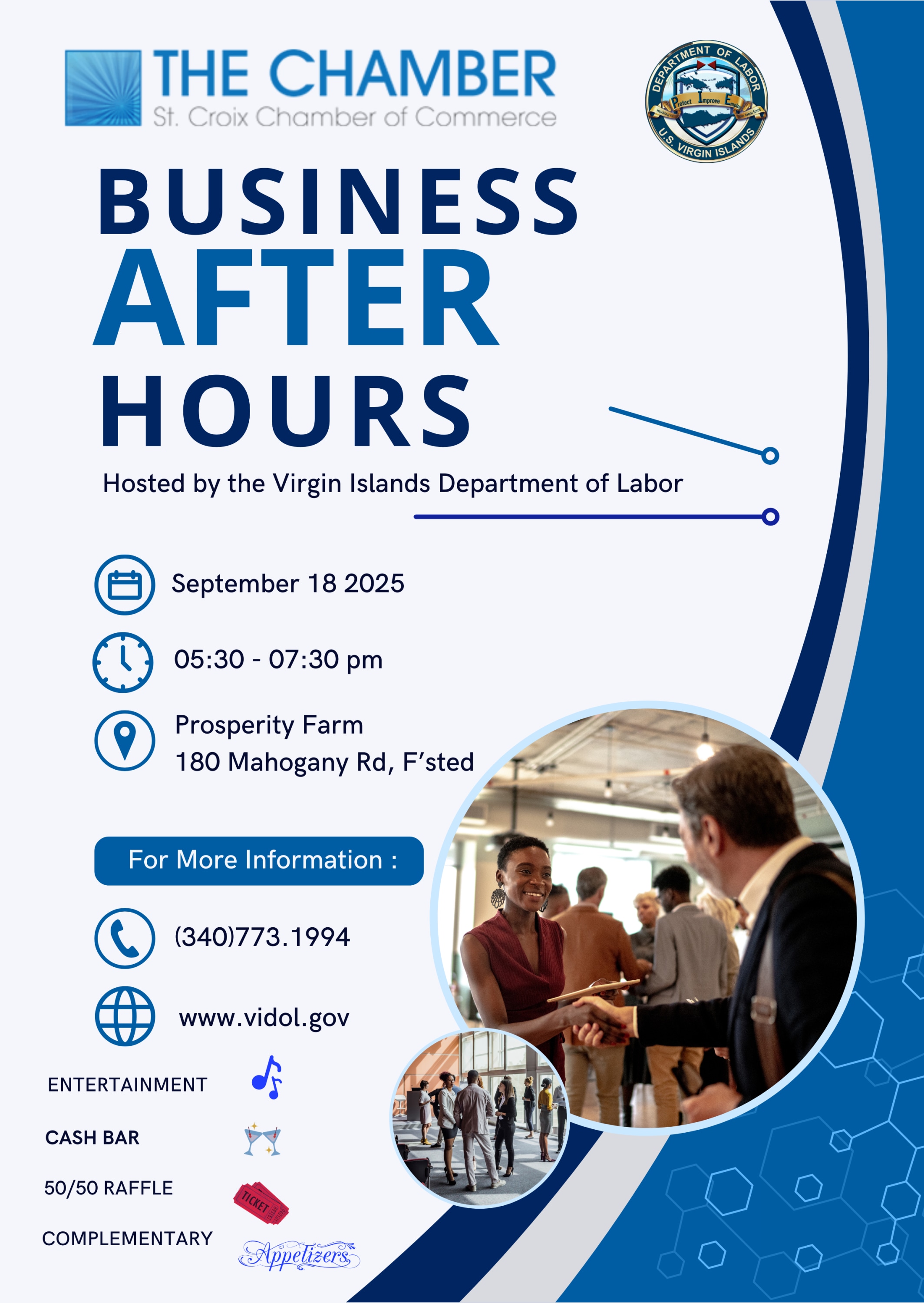Business After Hours Hosted by the VI Dept of Labor