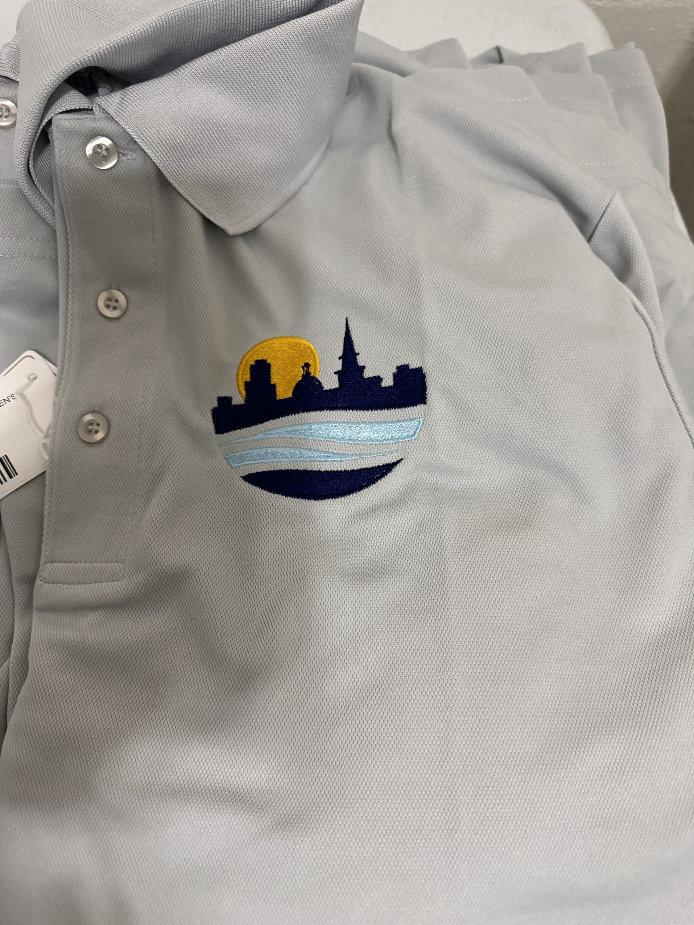 embroidered polo