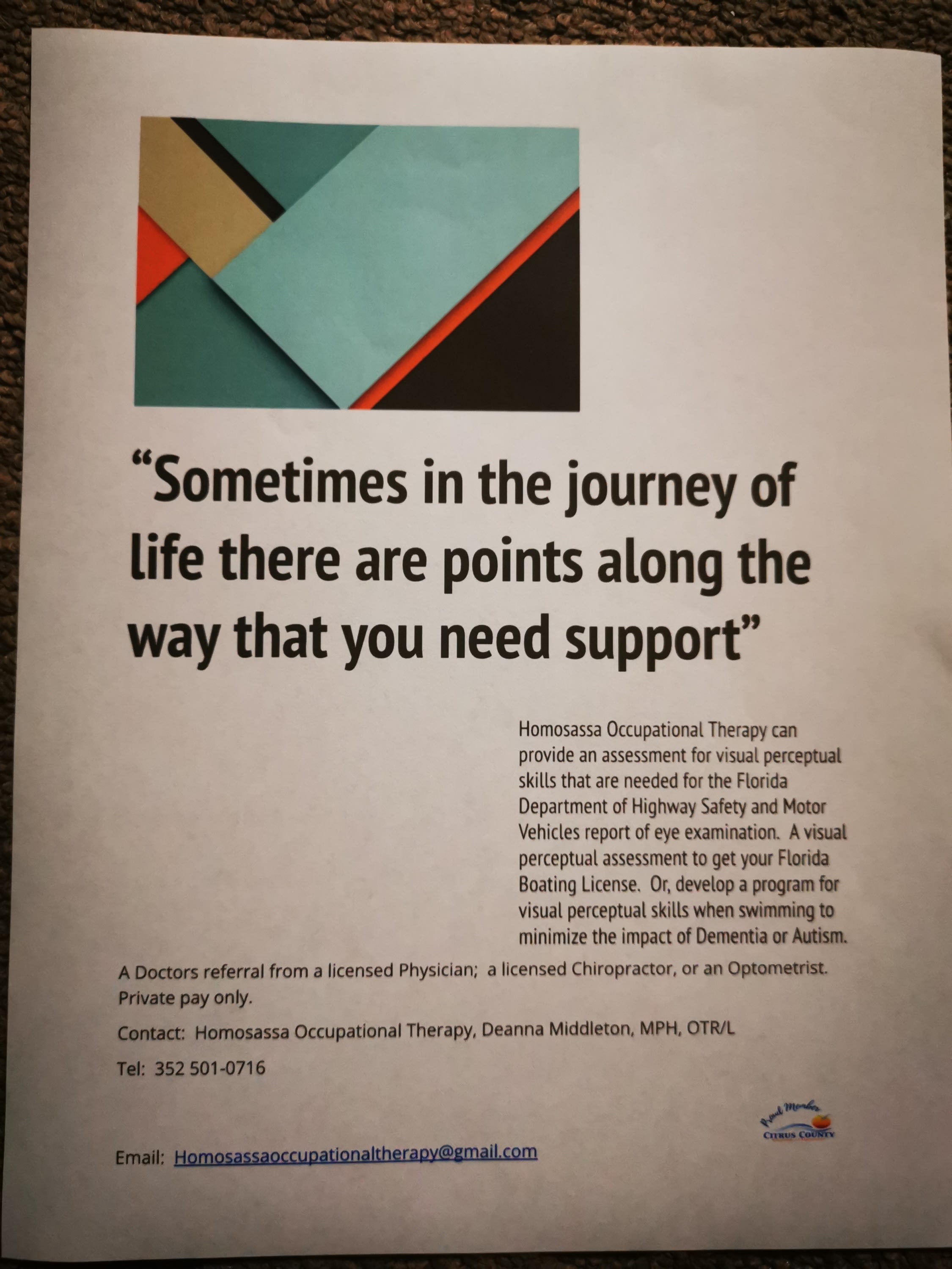 Occupational Therapy and Visual Perceptual Tests