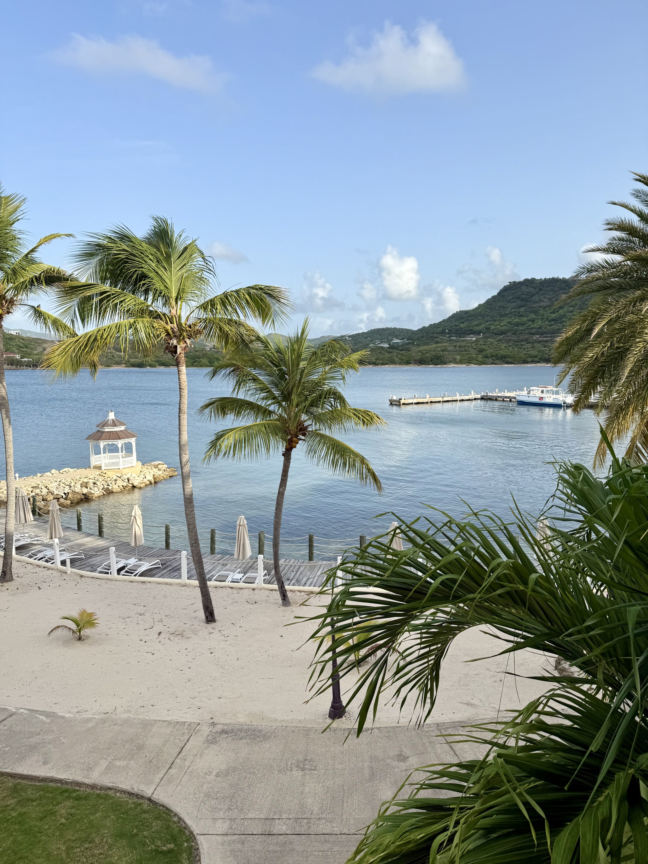 Beach at a resort in Antigua
