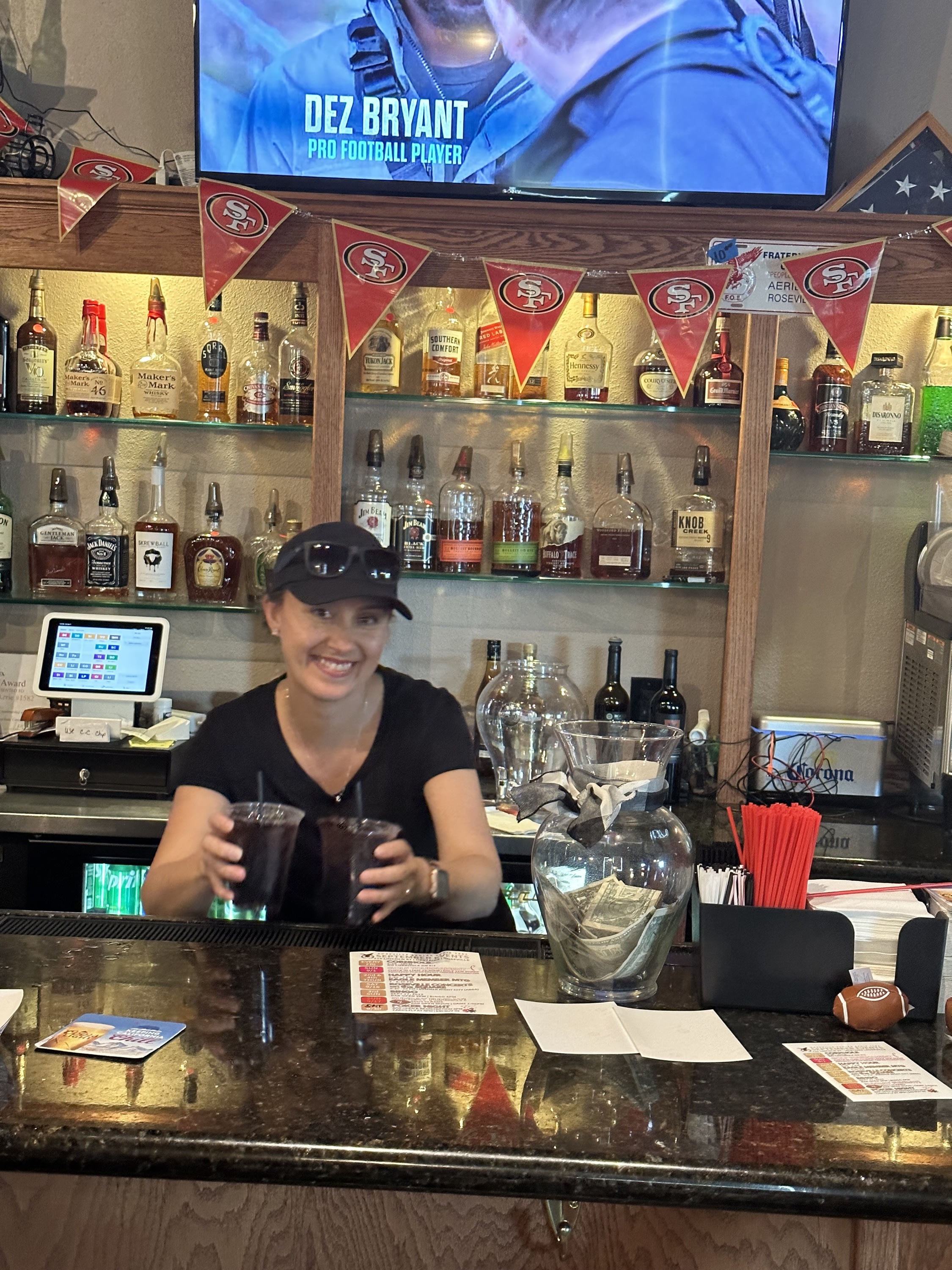 Bartender serving your favorite drinks