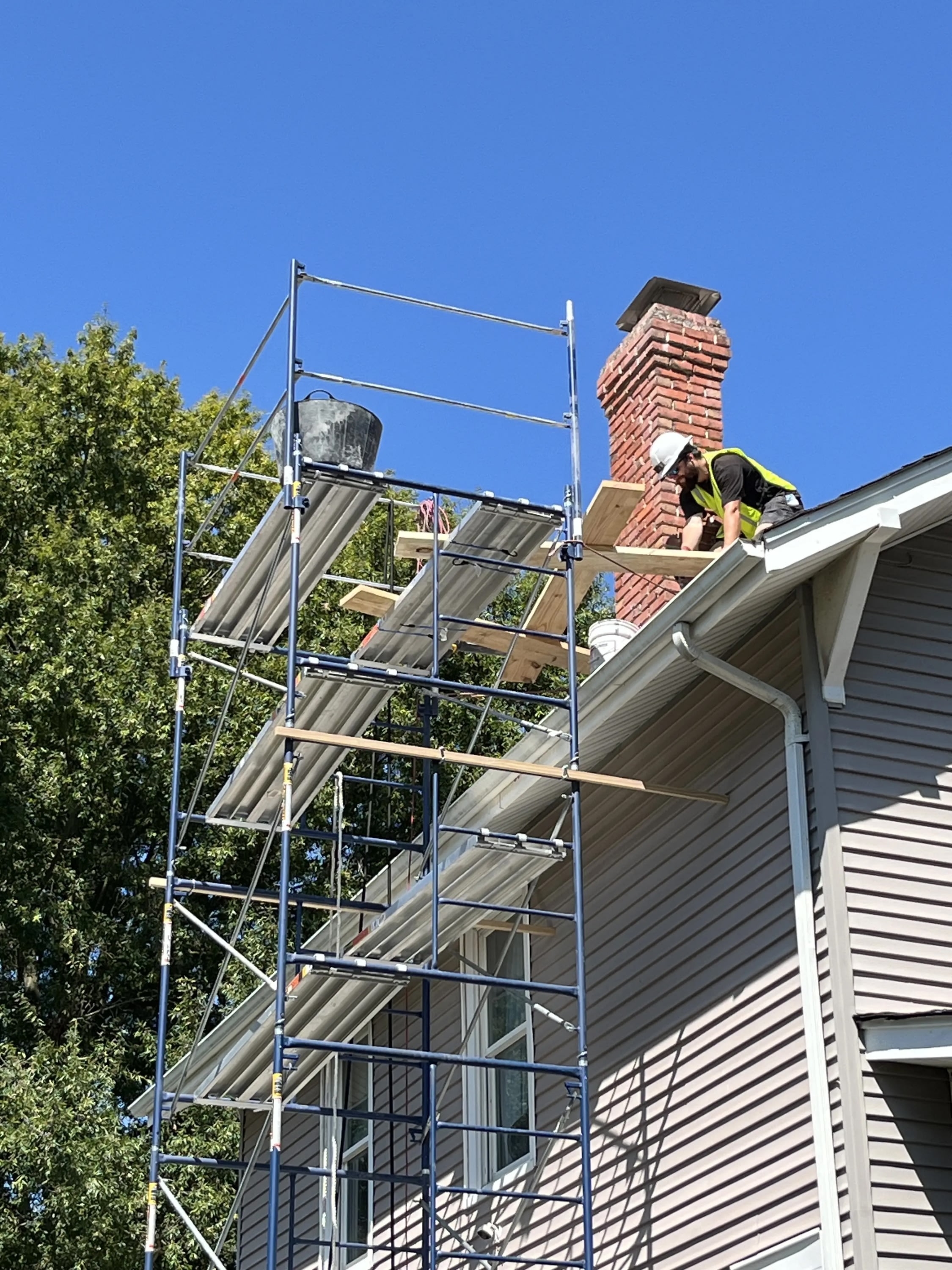Masonry chimney repair in Virginia Beach